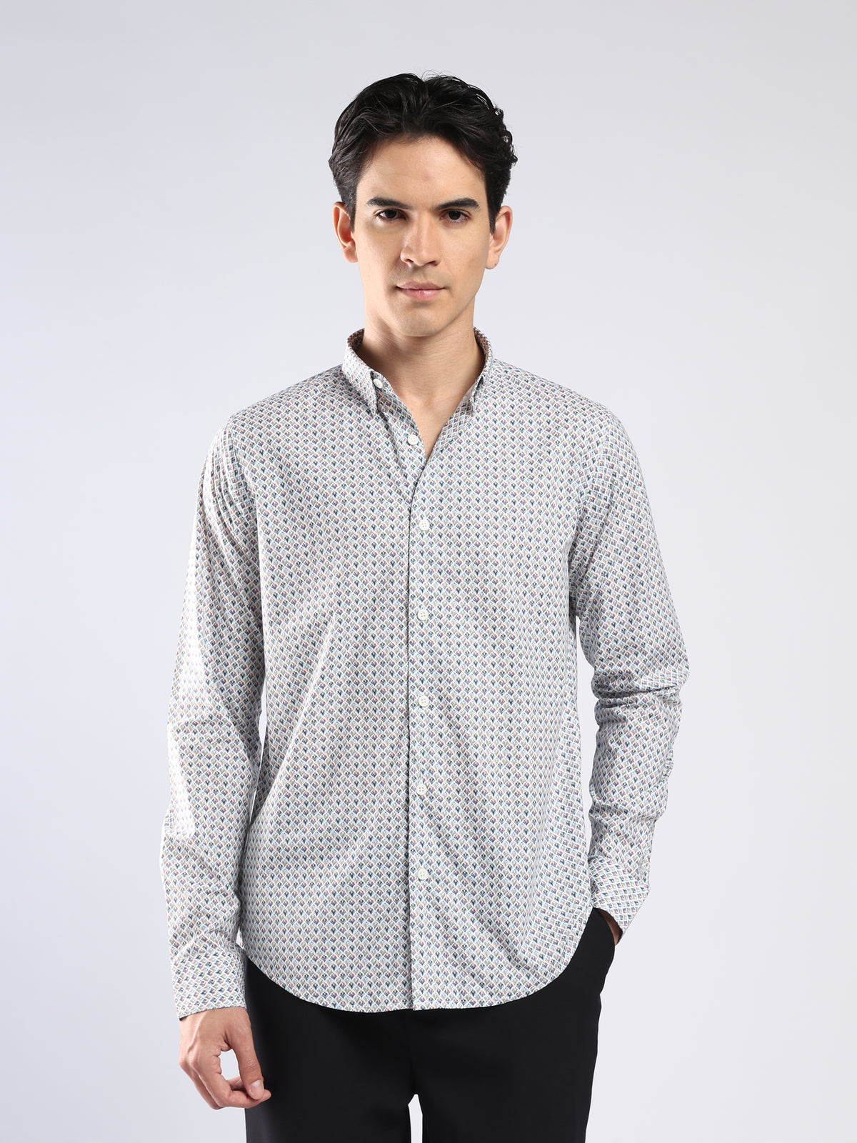 Auvomo - Digital Printed Shirt - Olive