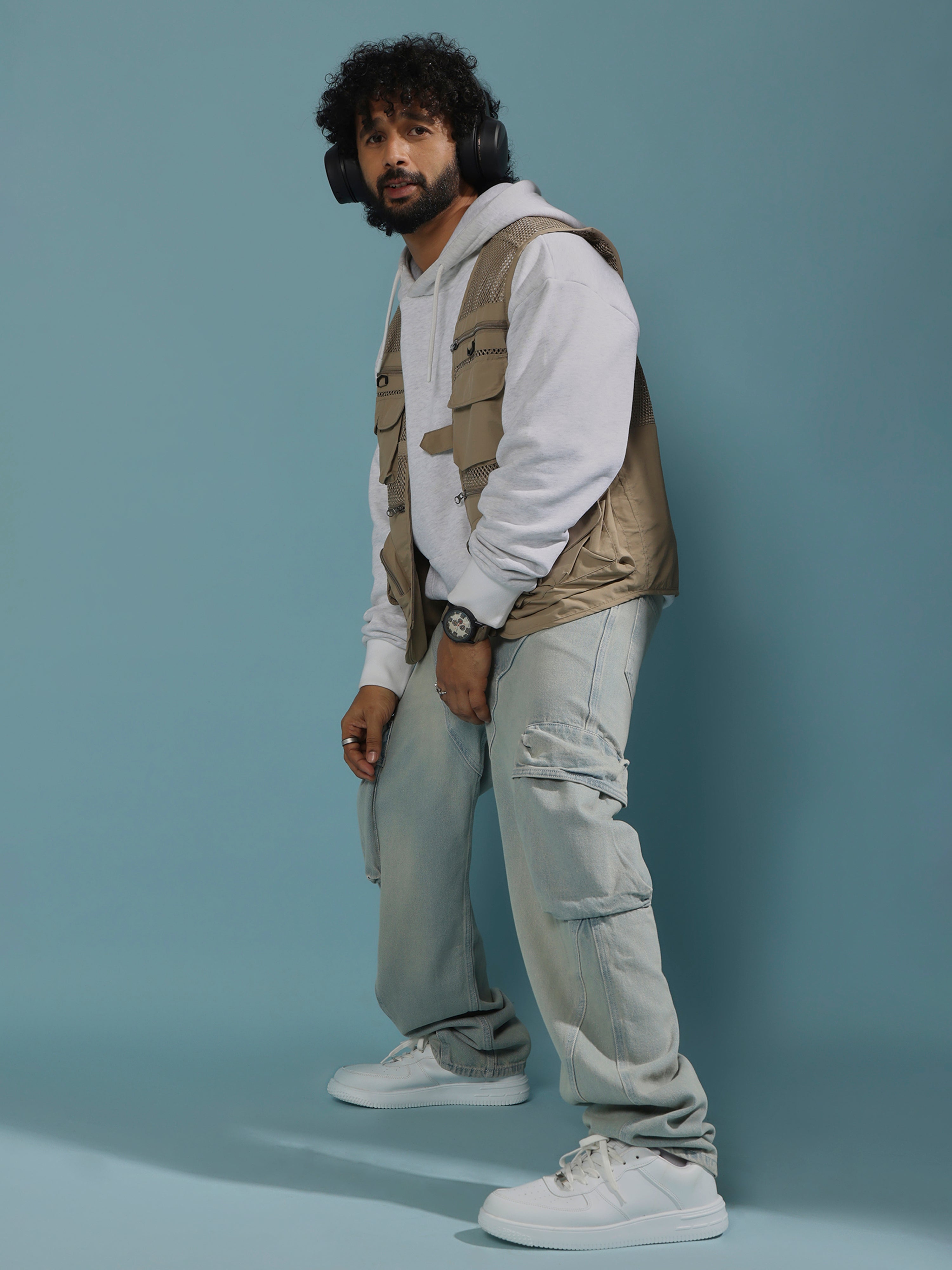 Romillya - Zippered Cargo Vest - Biege