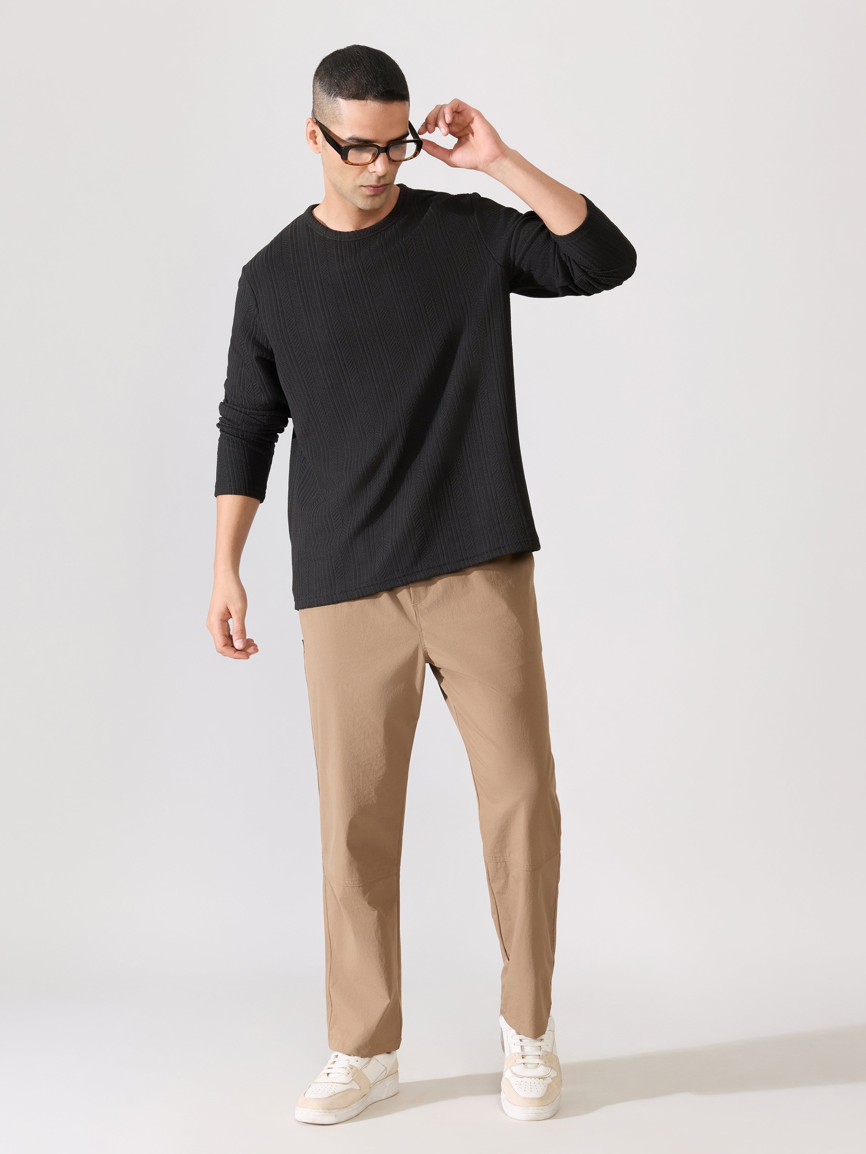 Hush - Loose Fullsleeve Tshirt - Black