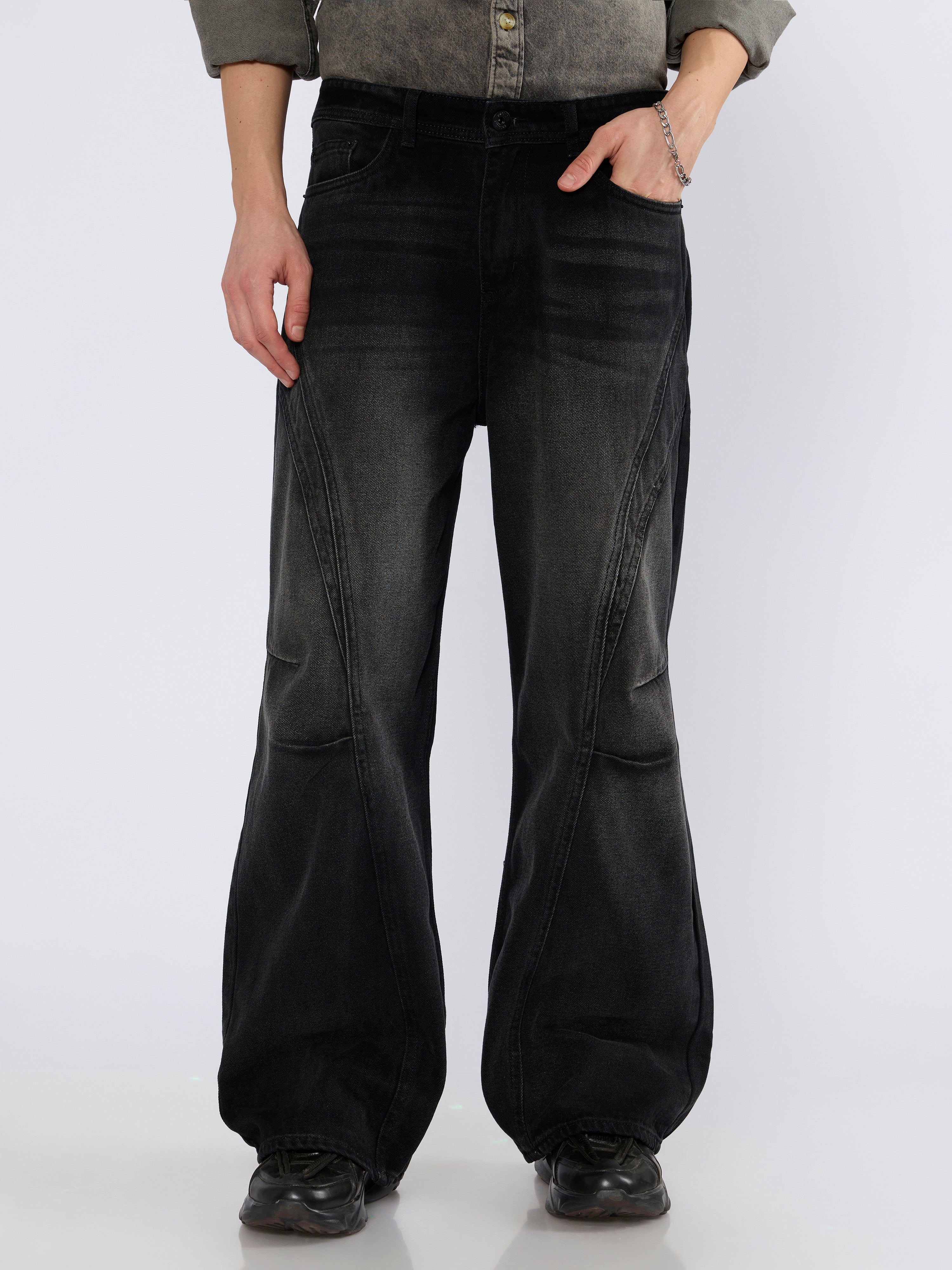 Braden - Baggy Jeans - Black Shade