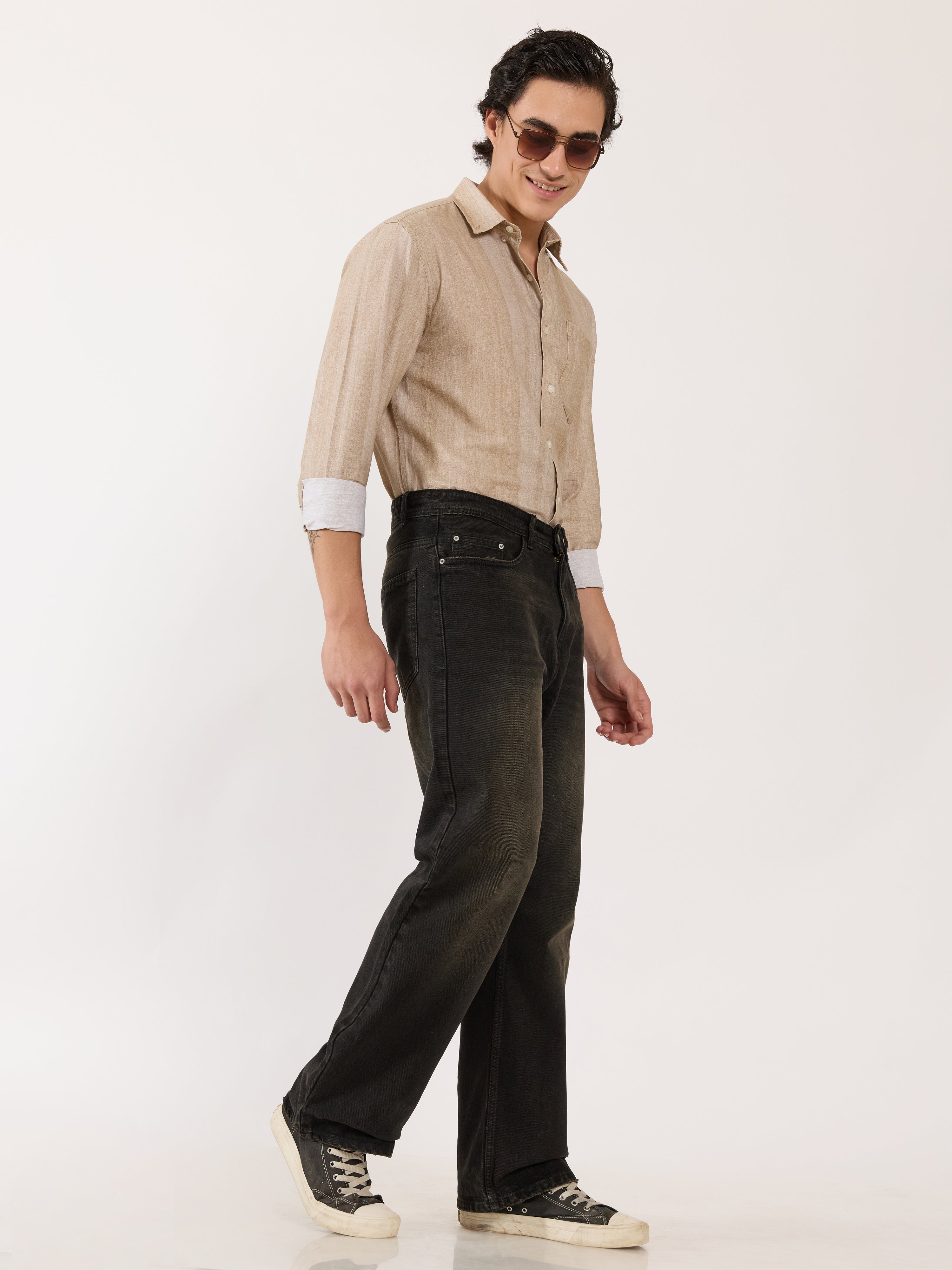 Leifer - Flared Fit Jeans - Black Shade