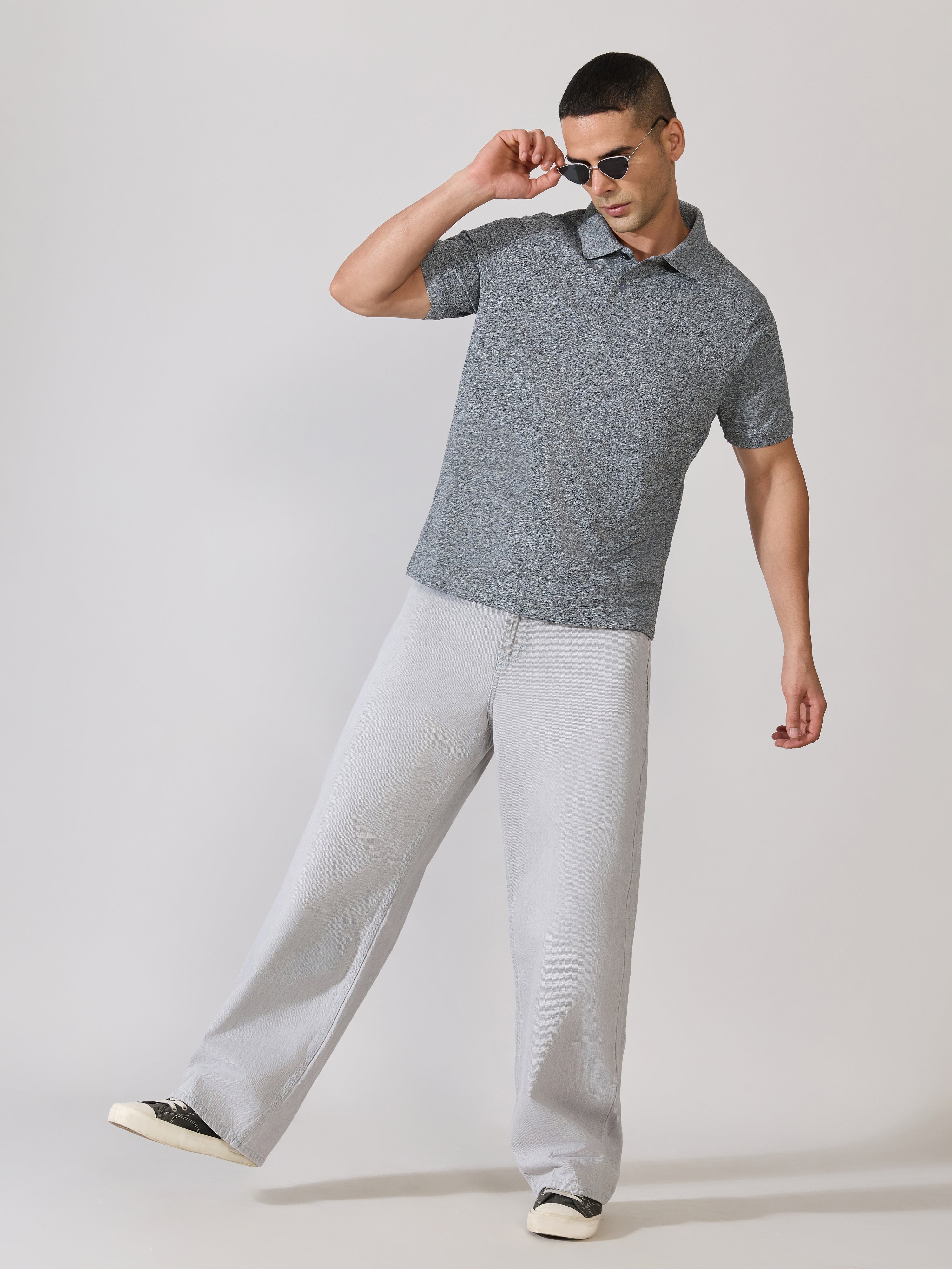 Modoin - Wide Fit Jeans - Grey