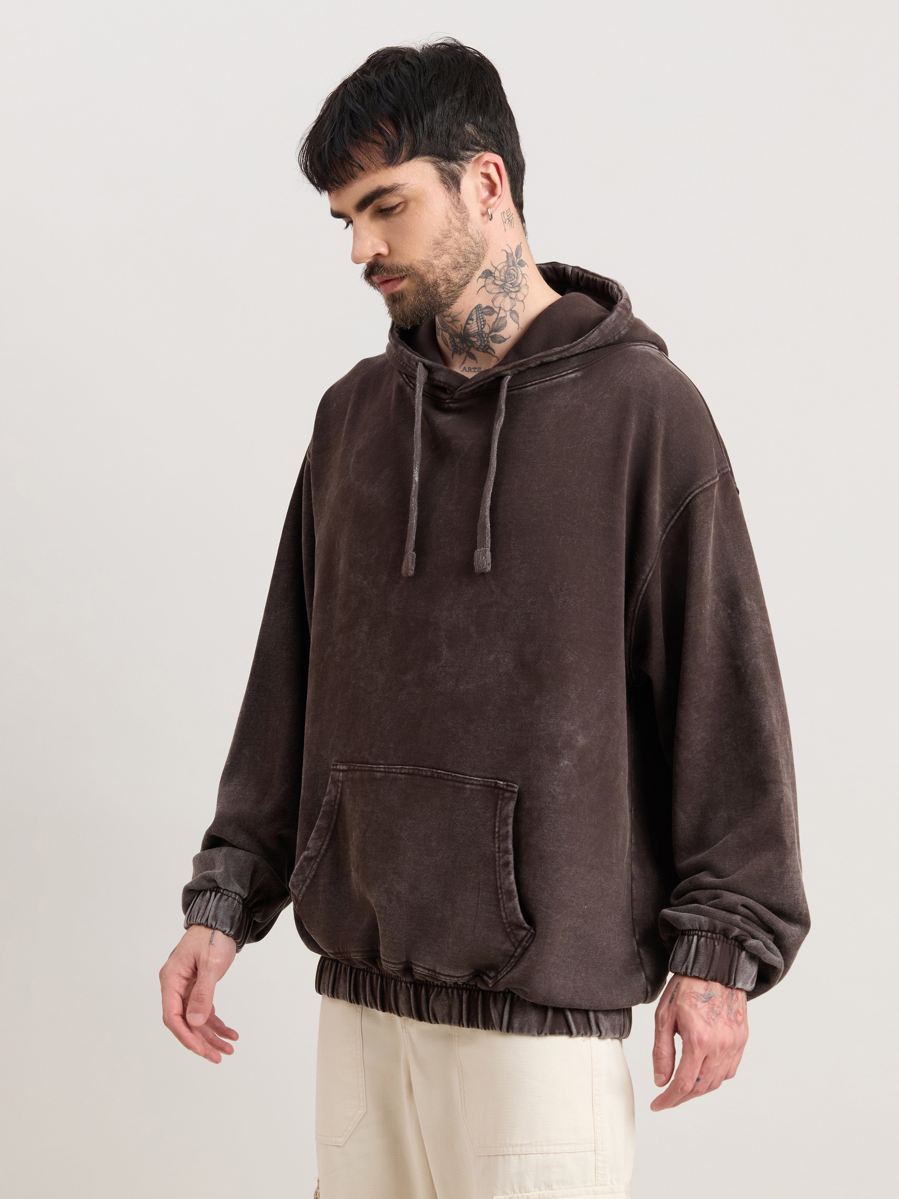 Solvyn - Relaxed Fit Hoodie - Brown