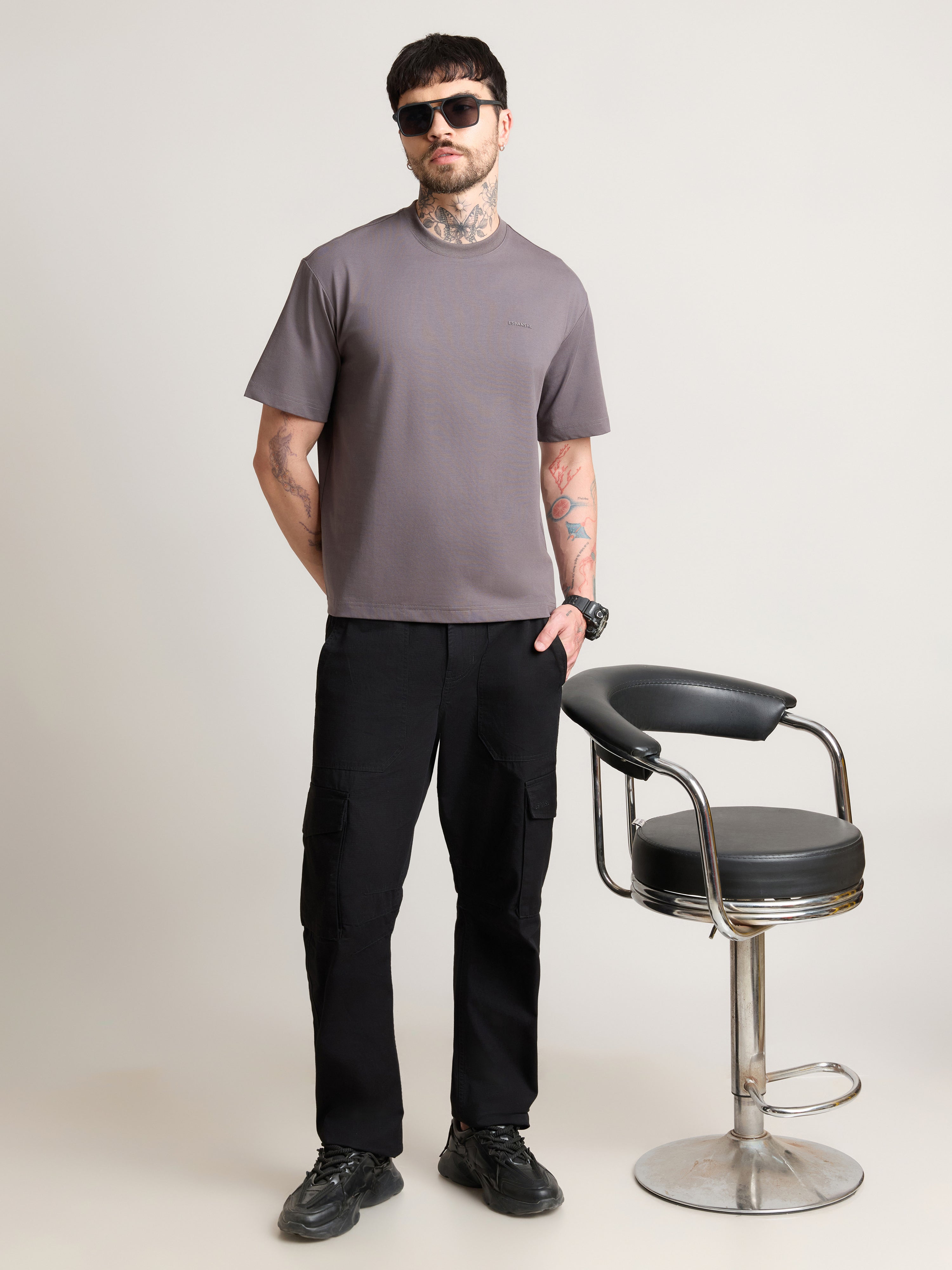 Nora - Loose Fit T-Shirt - Shale