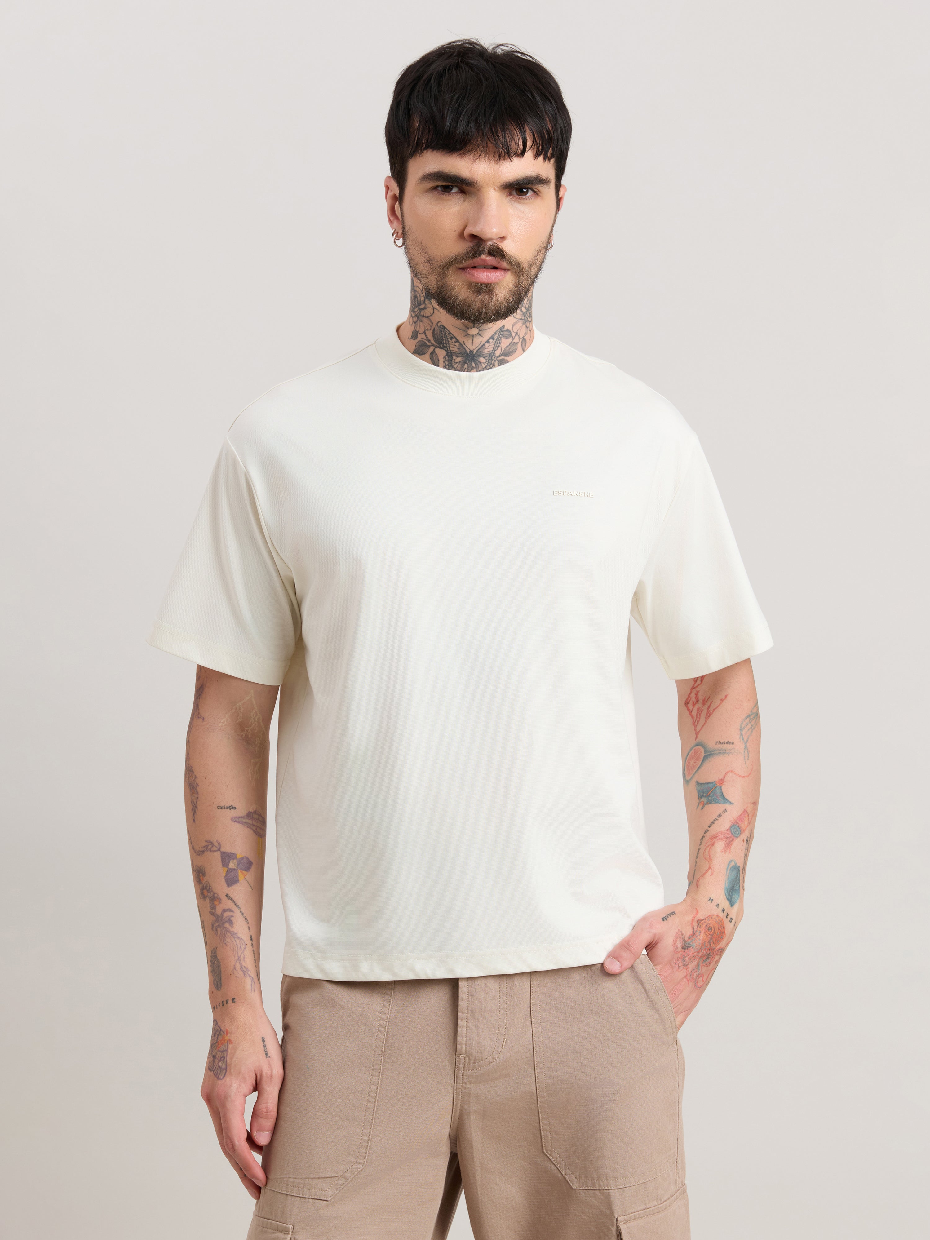 Nora - Loose Fit T-Shirt - Off White