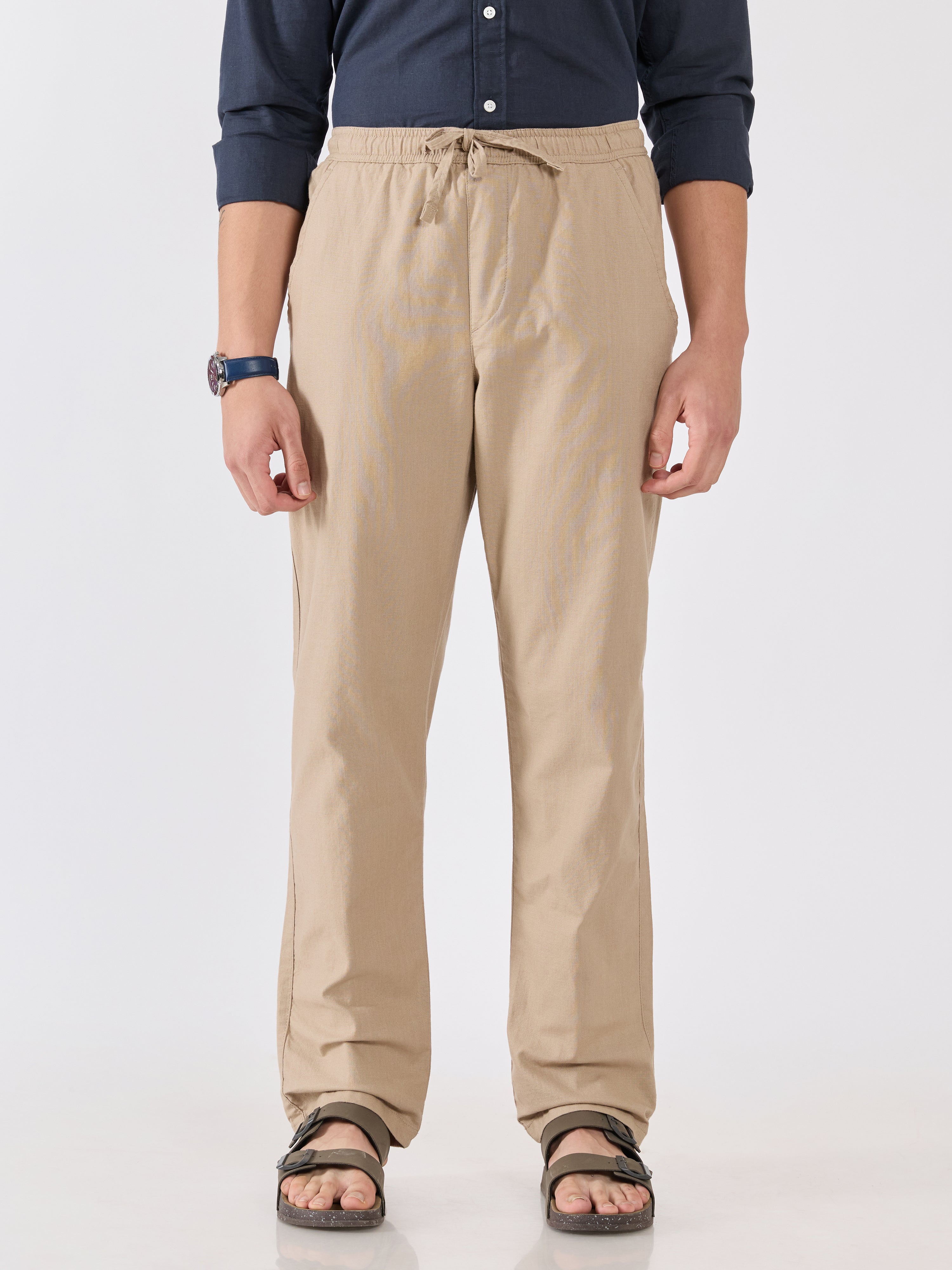 Grantham - Relaxed Fit Joggers - Biscuit