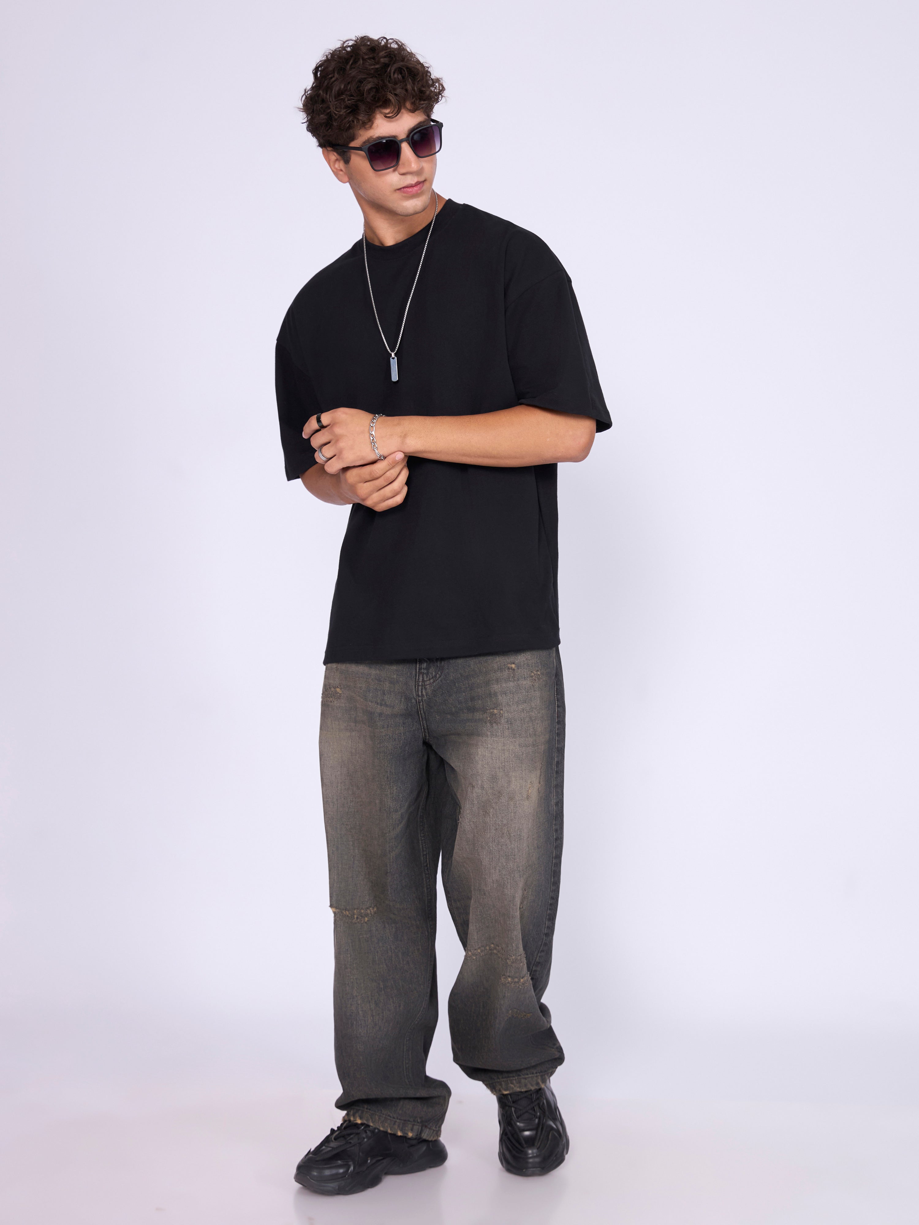 Stirling - Loose Fit T-Shirt - Black