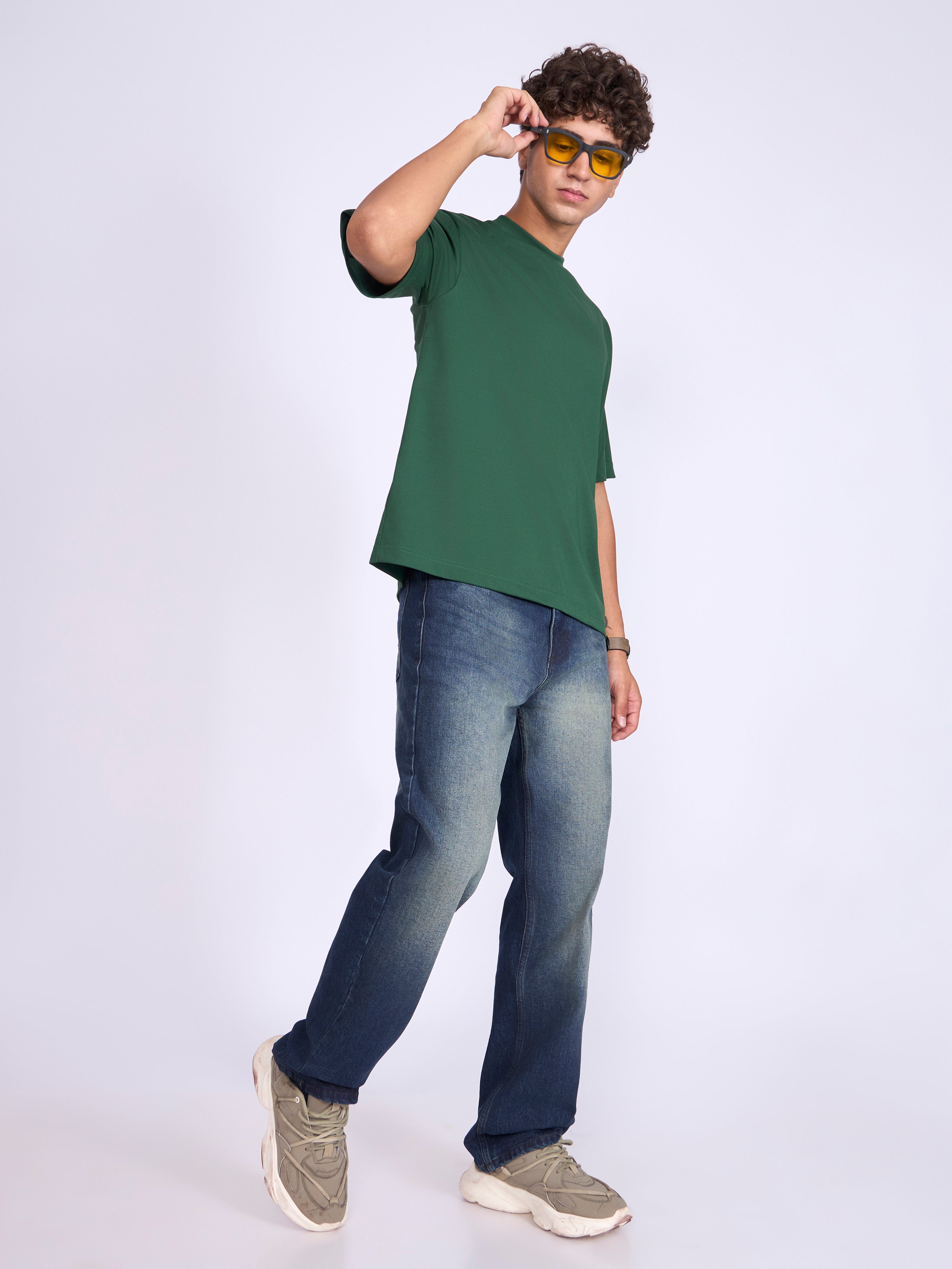 Stirling - Loose Fit T-Shirt - Emerald Green