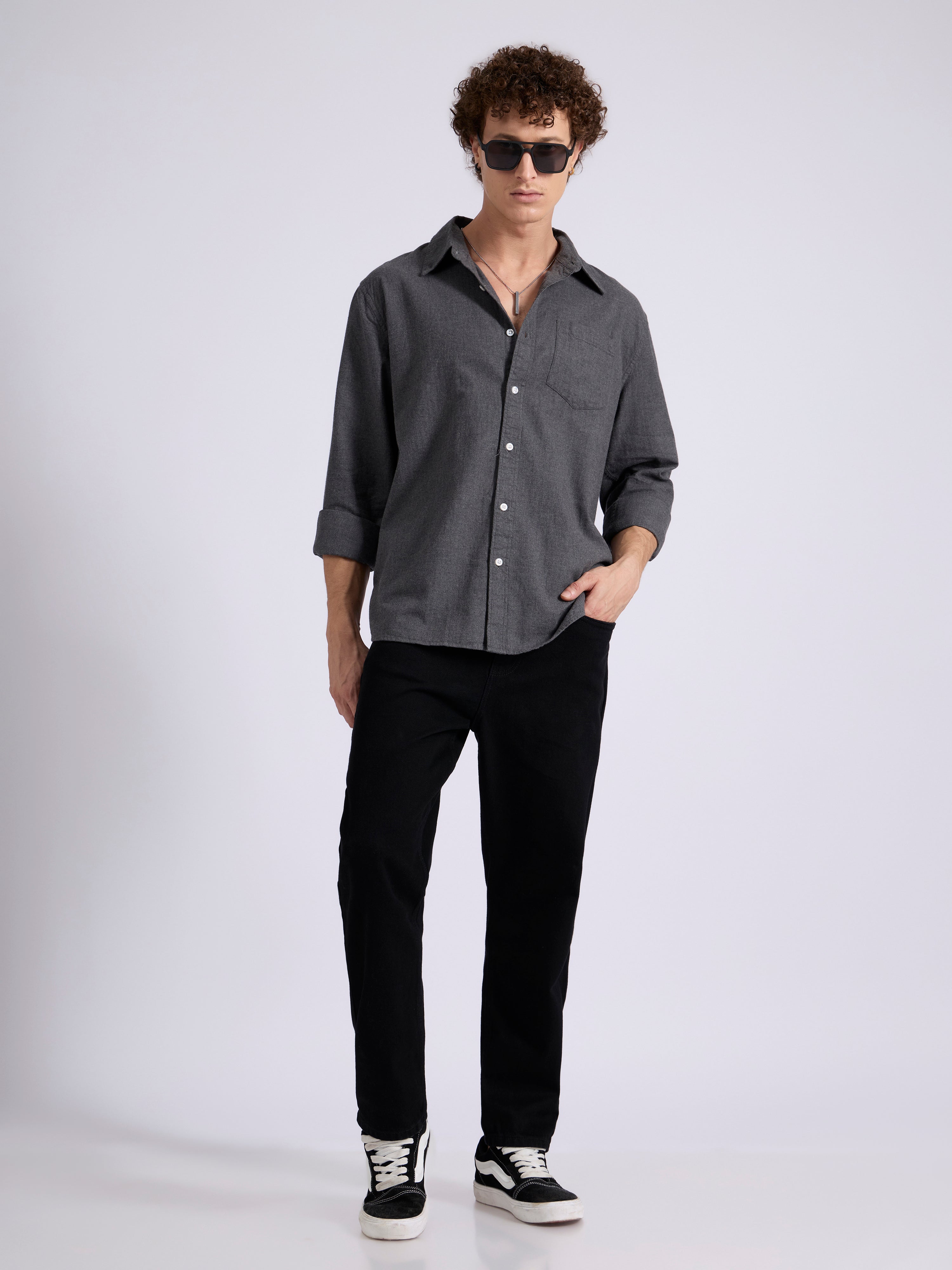 Light -  Crop Fit Jeans - Black