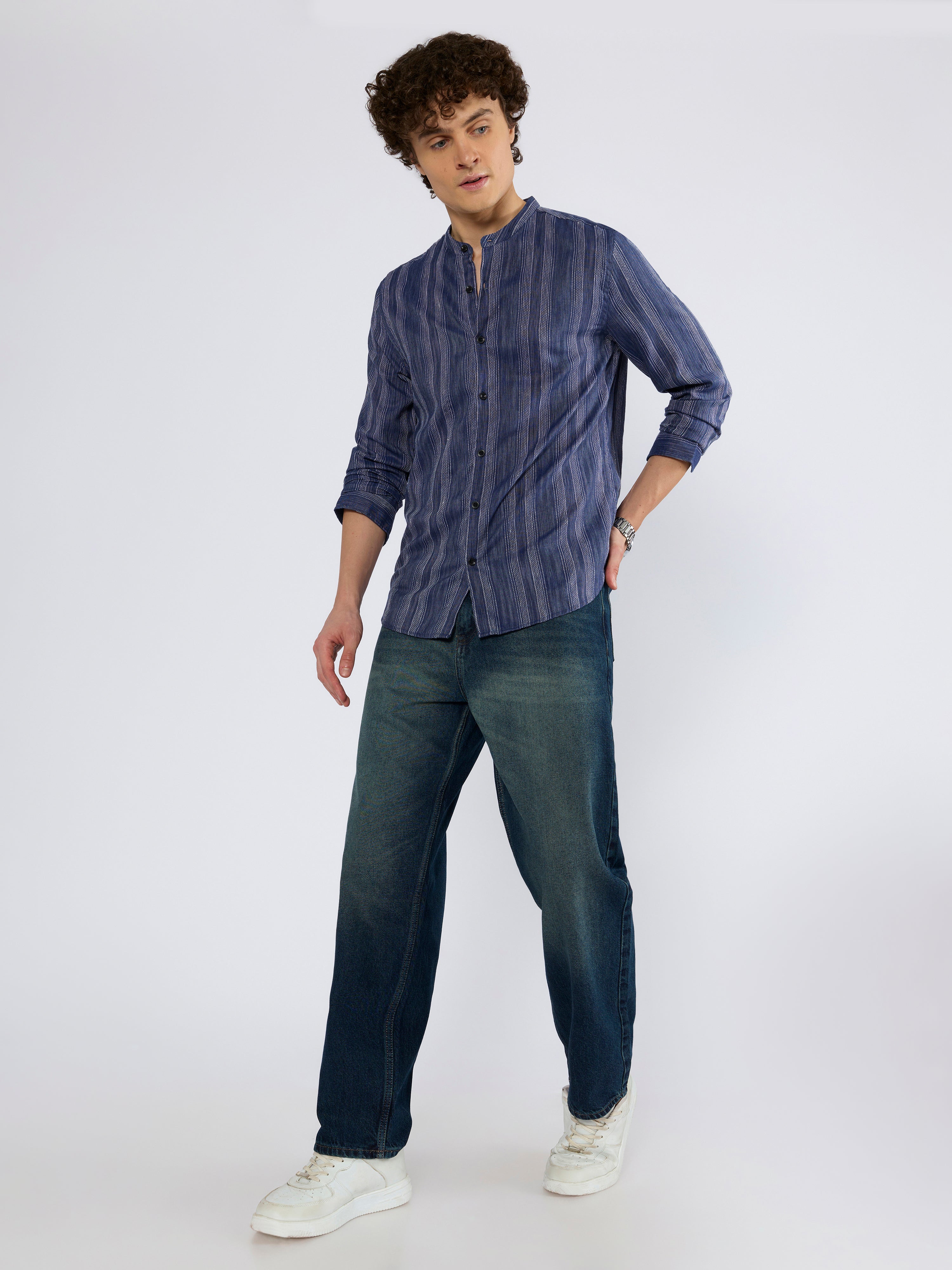 Raast - Relaxed Fit Jeans - Dark Blue Shade