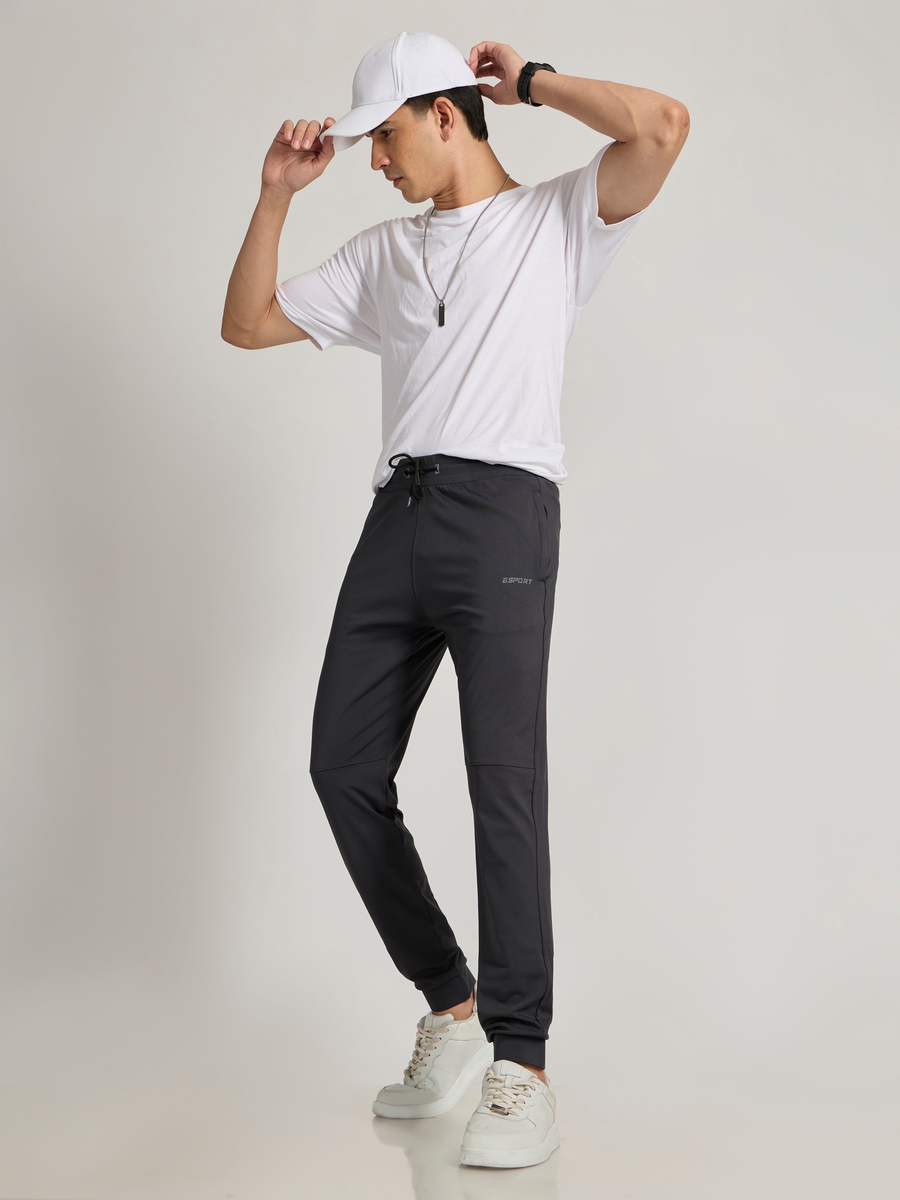 Alethea - 4-Way Track Suit with Cuff - Dark Grey