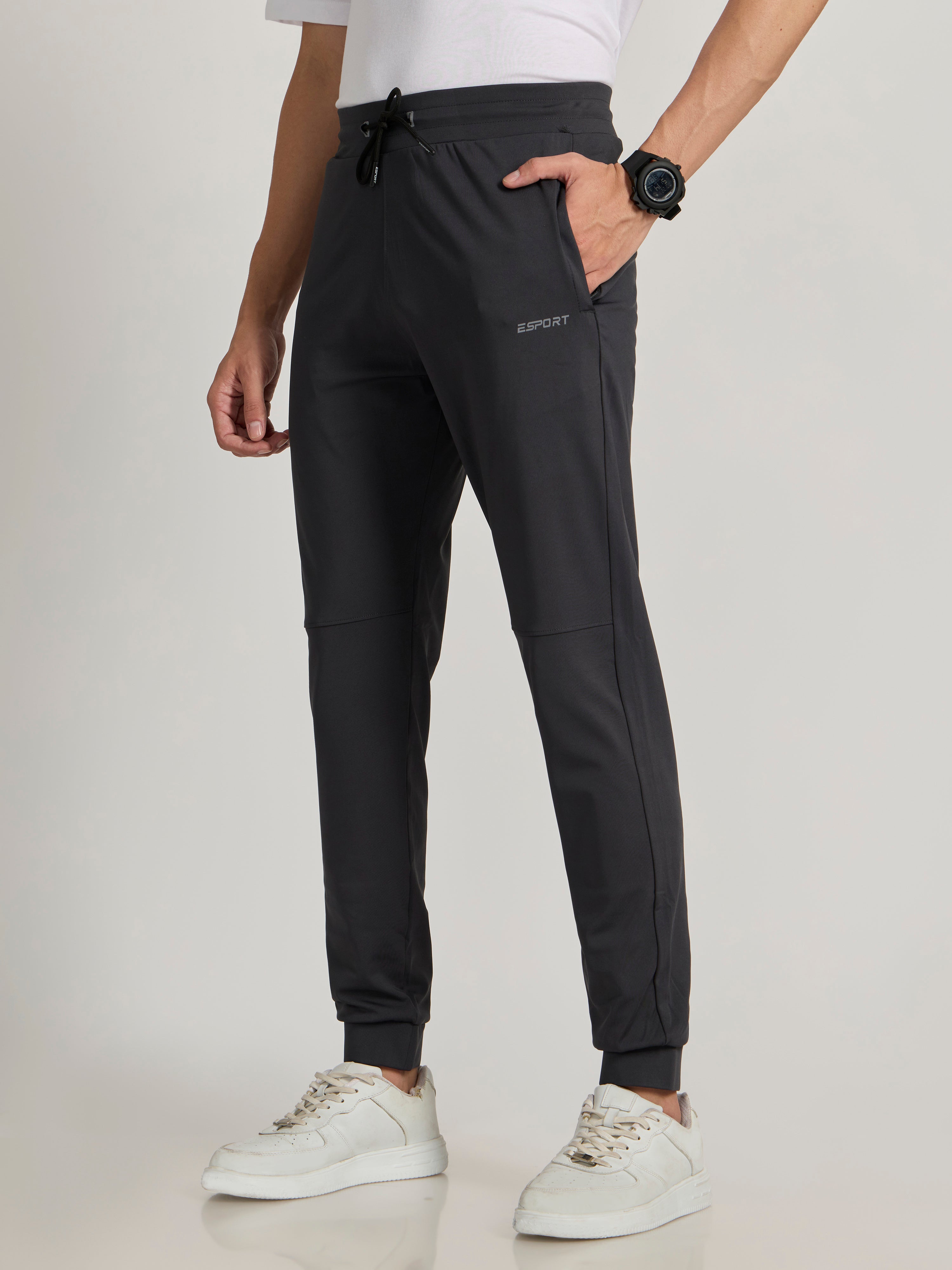 Alethea - 4-Way Track Suit with Cuff - Dark Grey