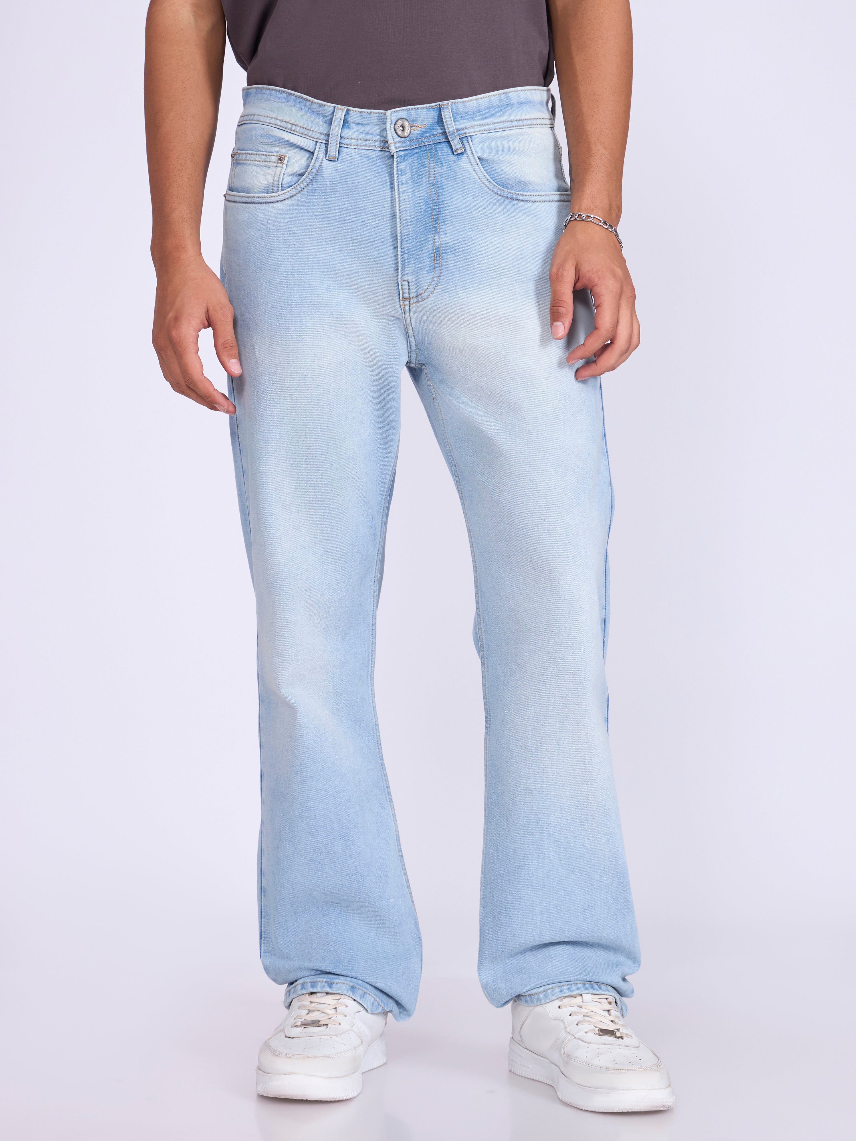 Mus - Straight Fit Jeans - Light Blue