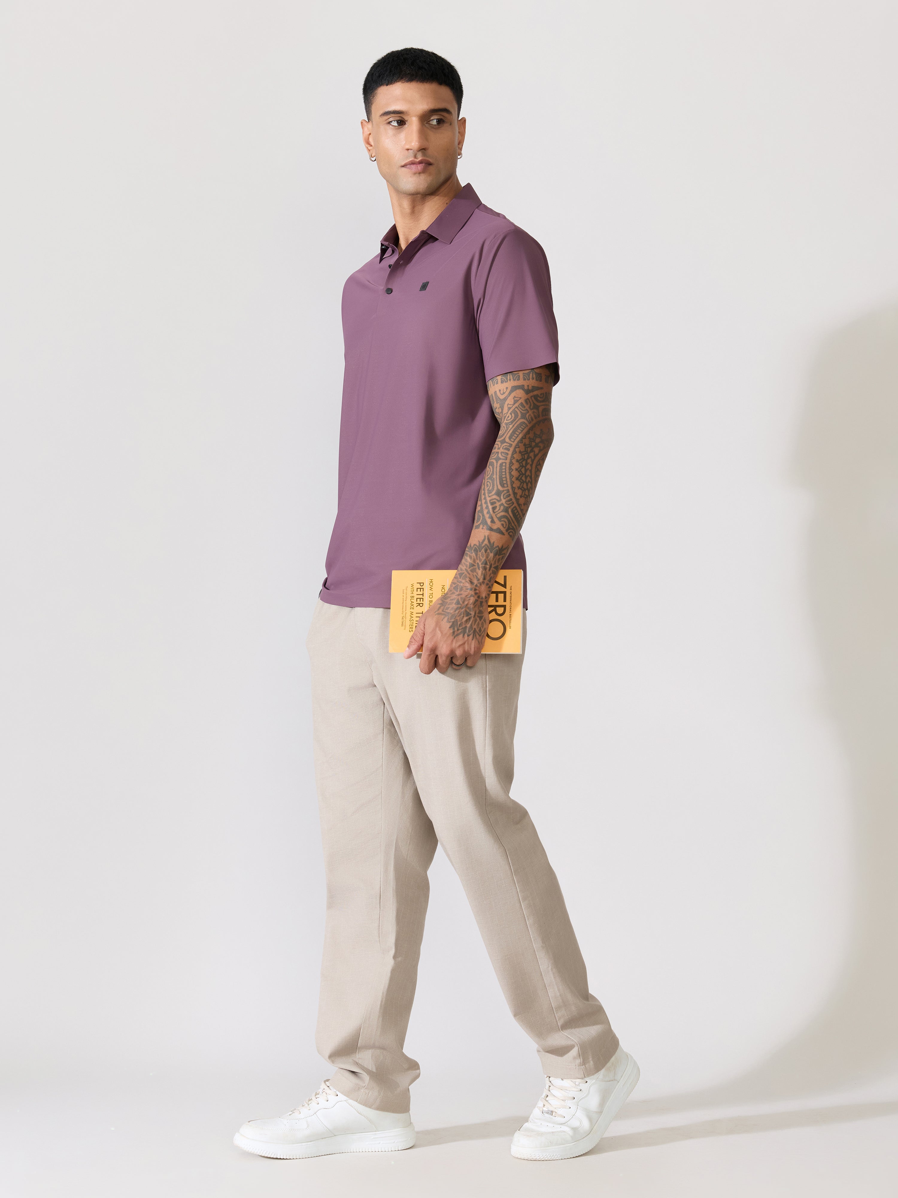 Balance - Regular Fit Polo T-Shirt - Grape
