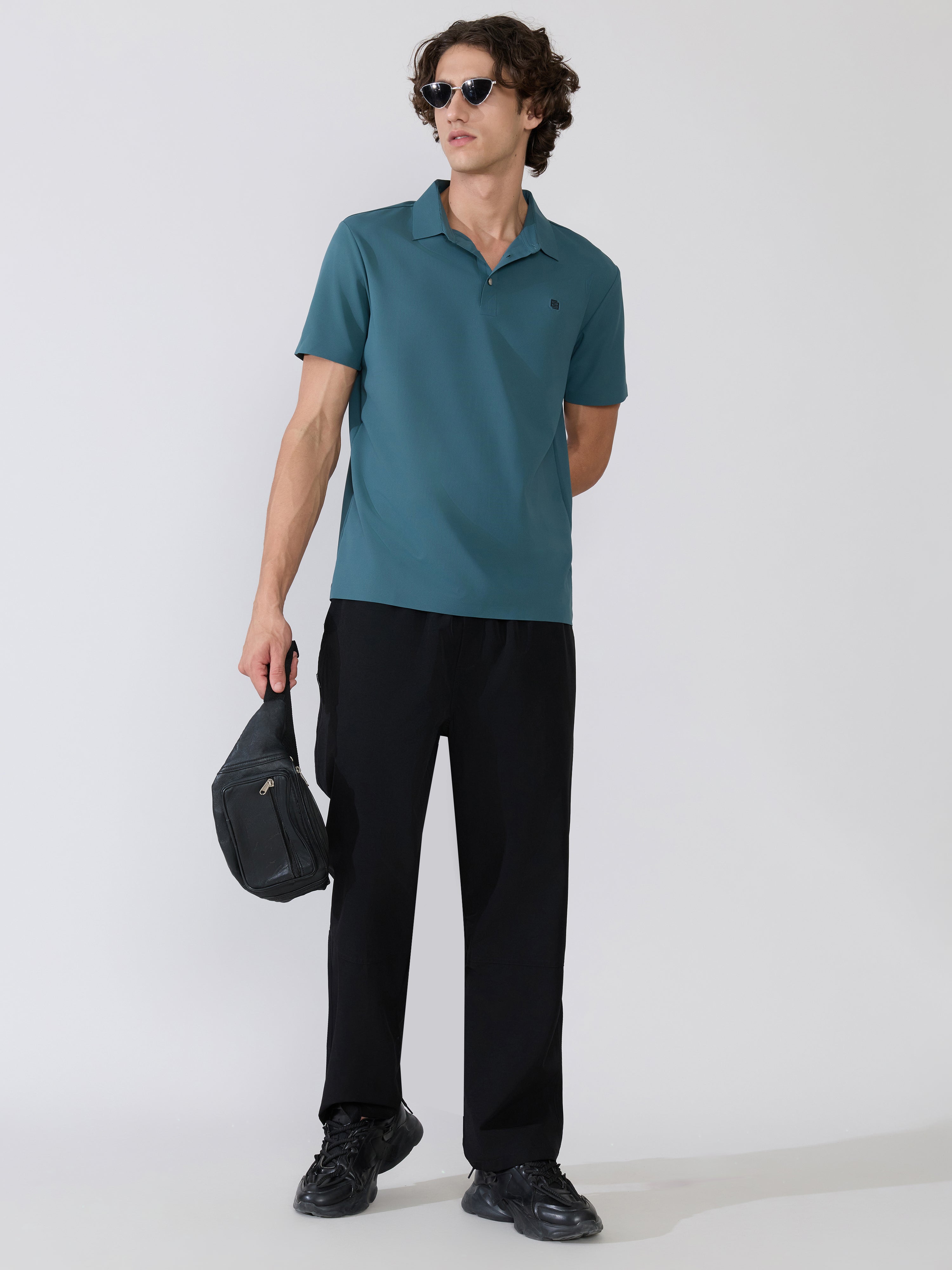 Zanto - Black Regular Track Pant