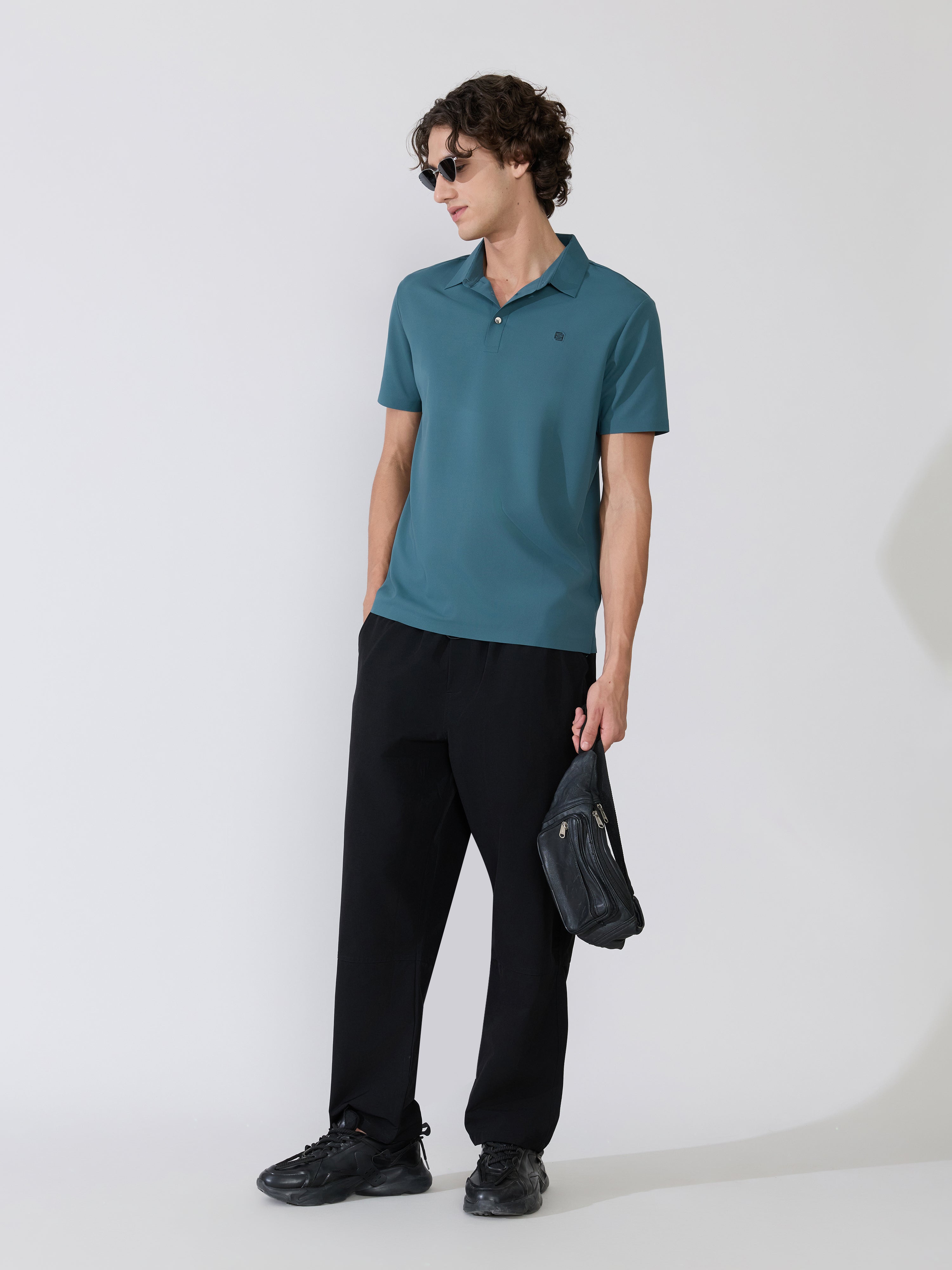 Zoltan - Regular Fit Polo T-Shirt - Peacock