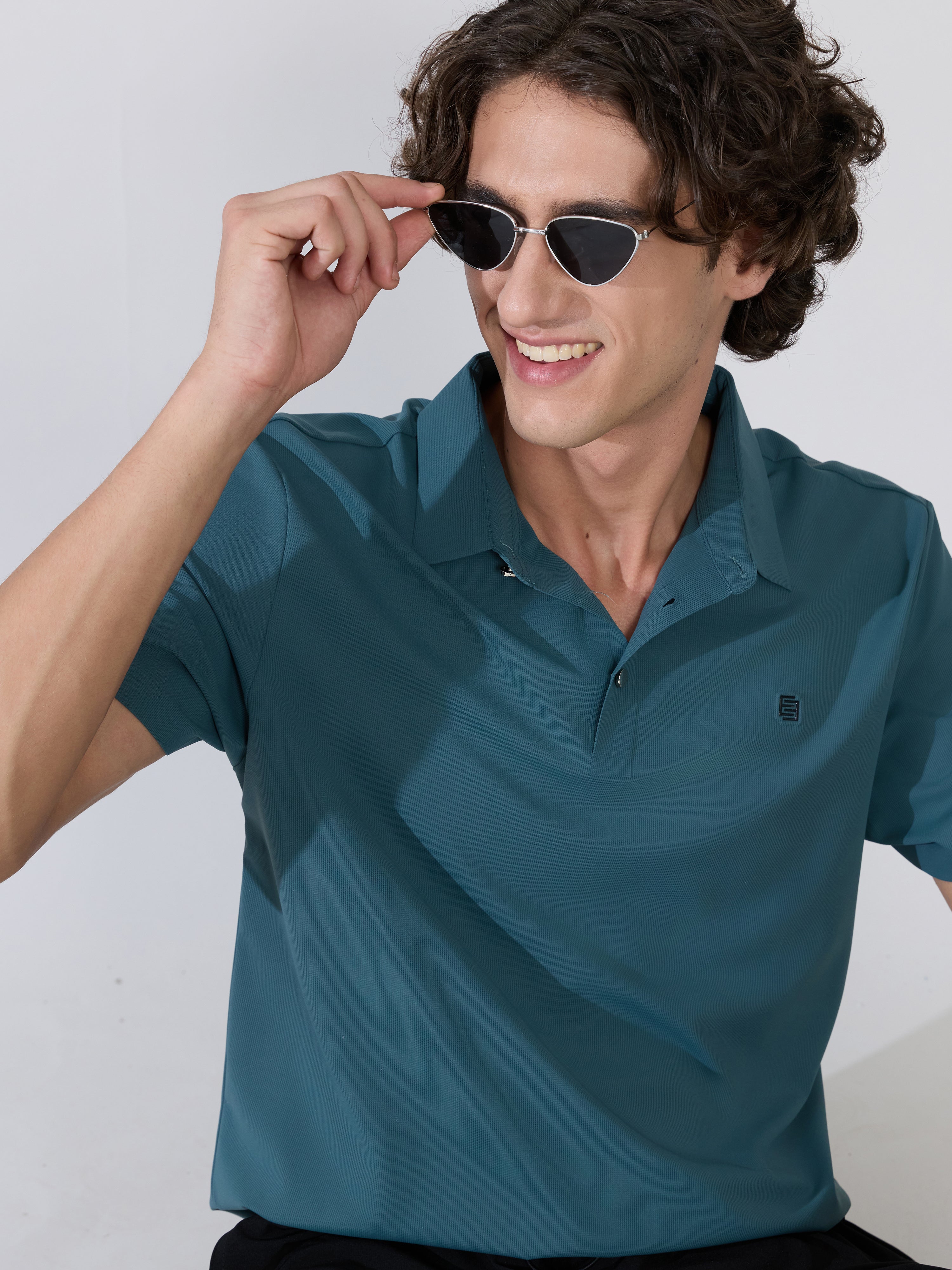 Zoltan - Regular Fit Polo T-Shirt - Peacock