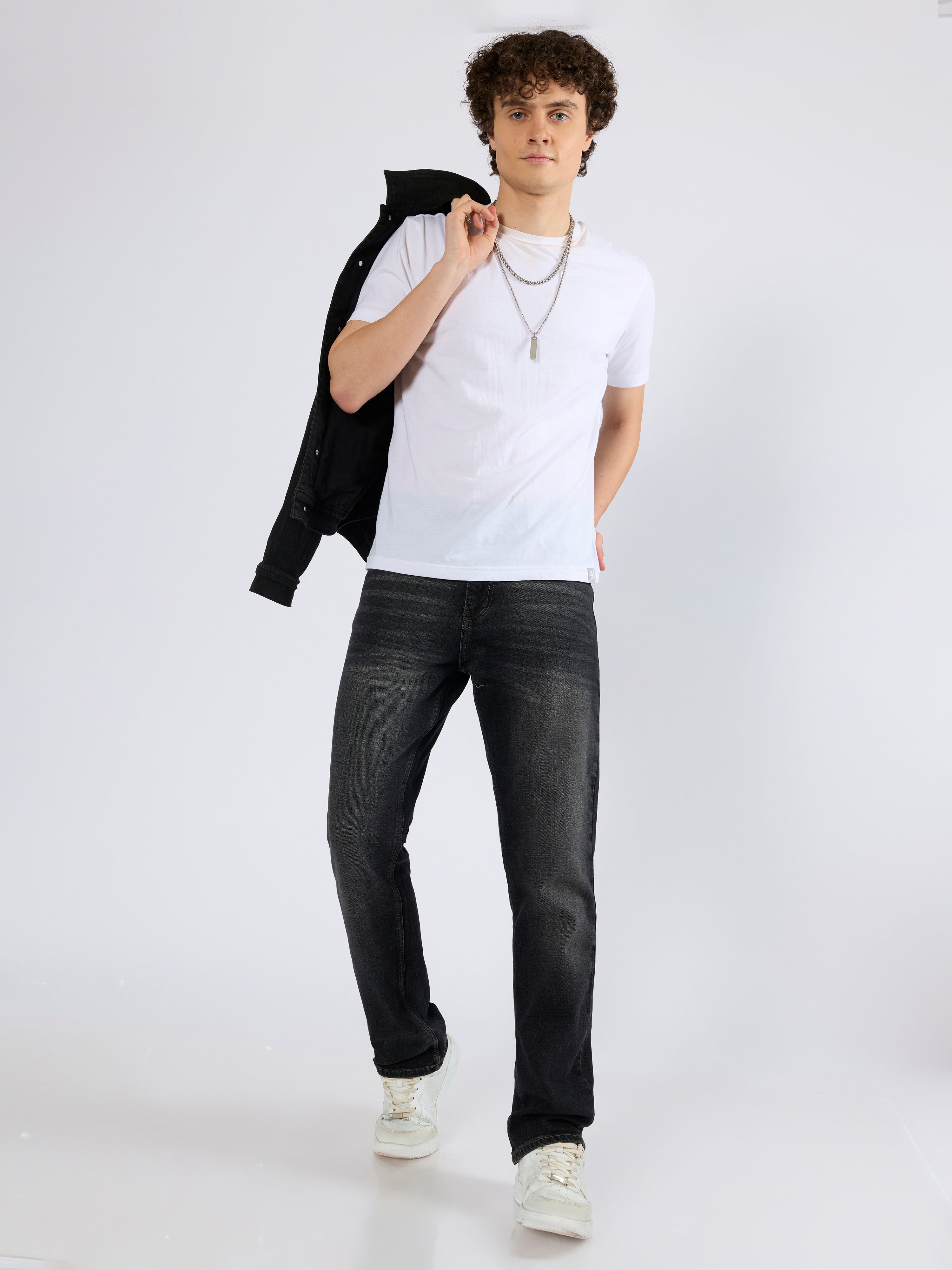 Liv - Straight Fit Jeans - Carbon Black