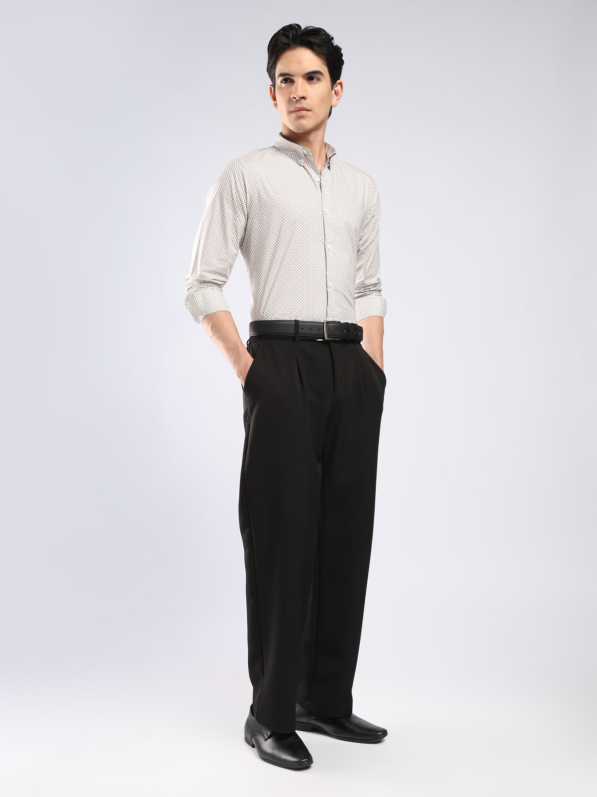 Auvomo - Digital Printed Shirt - Light Brown