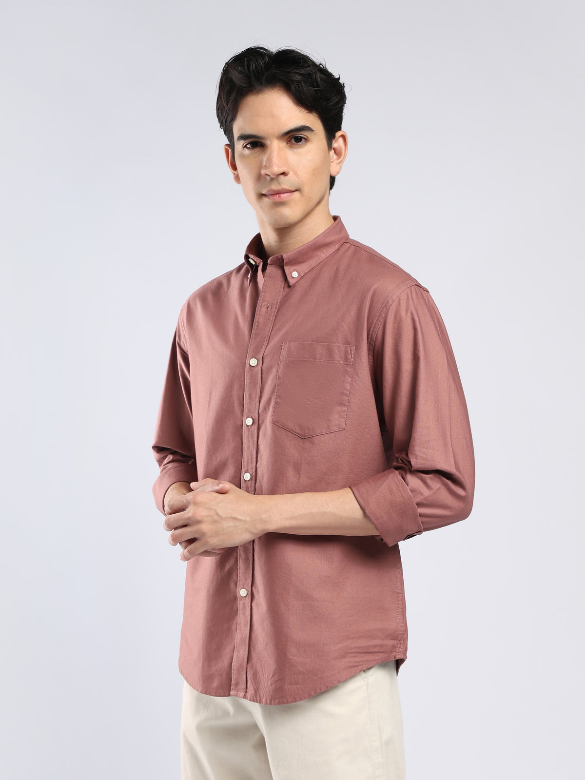 Tava -  Relaxed Fit Oxford Shirt  - Dusty Rose