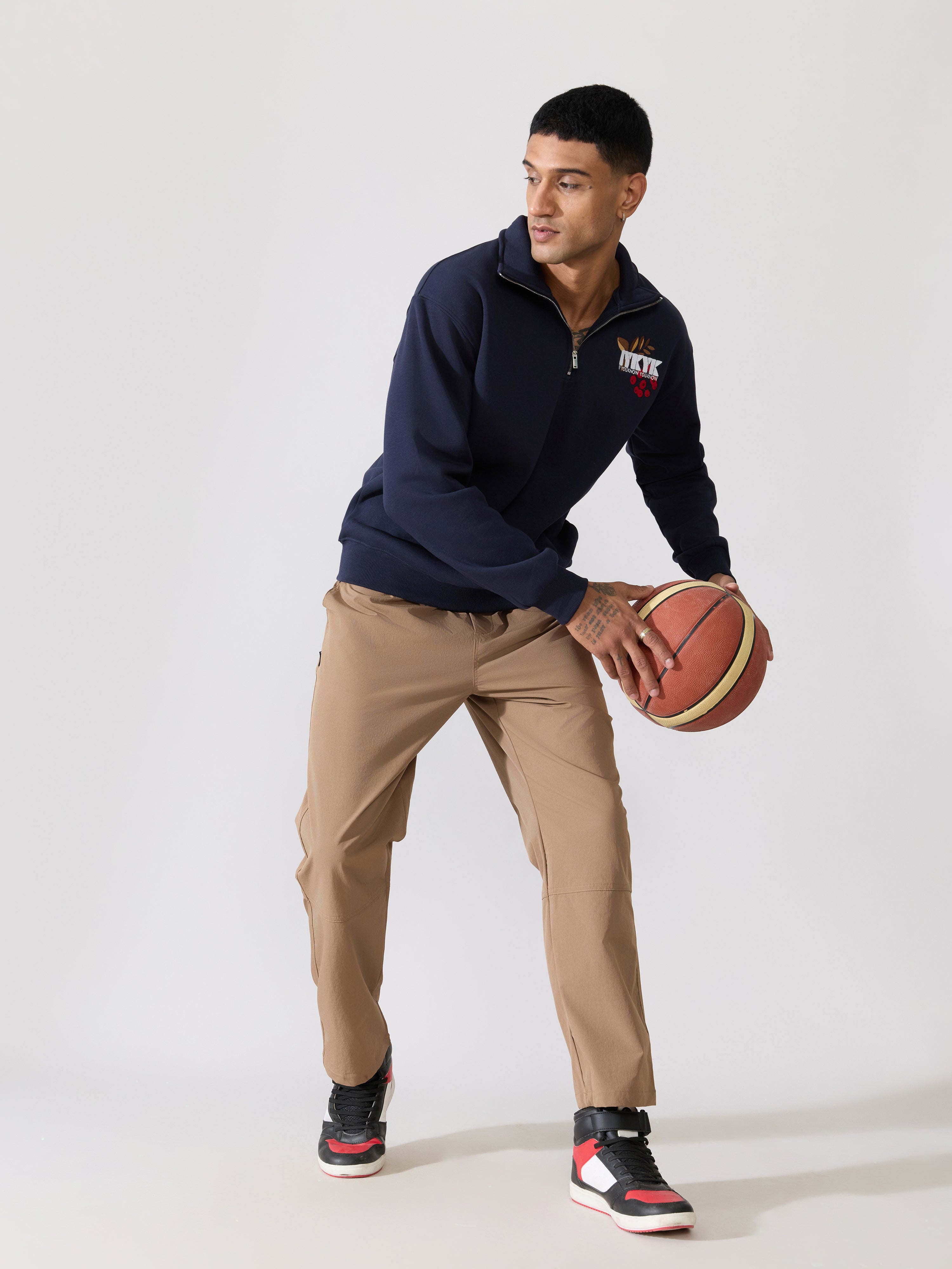 Zanto - Brown Regular Track Pant