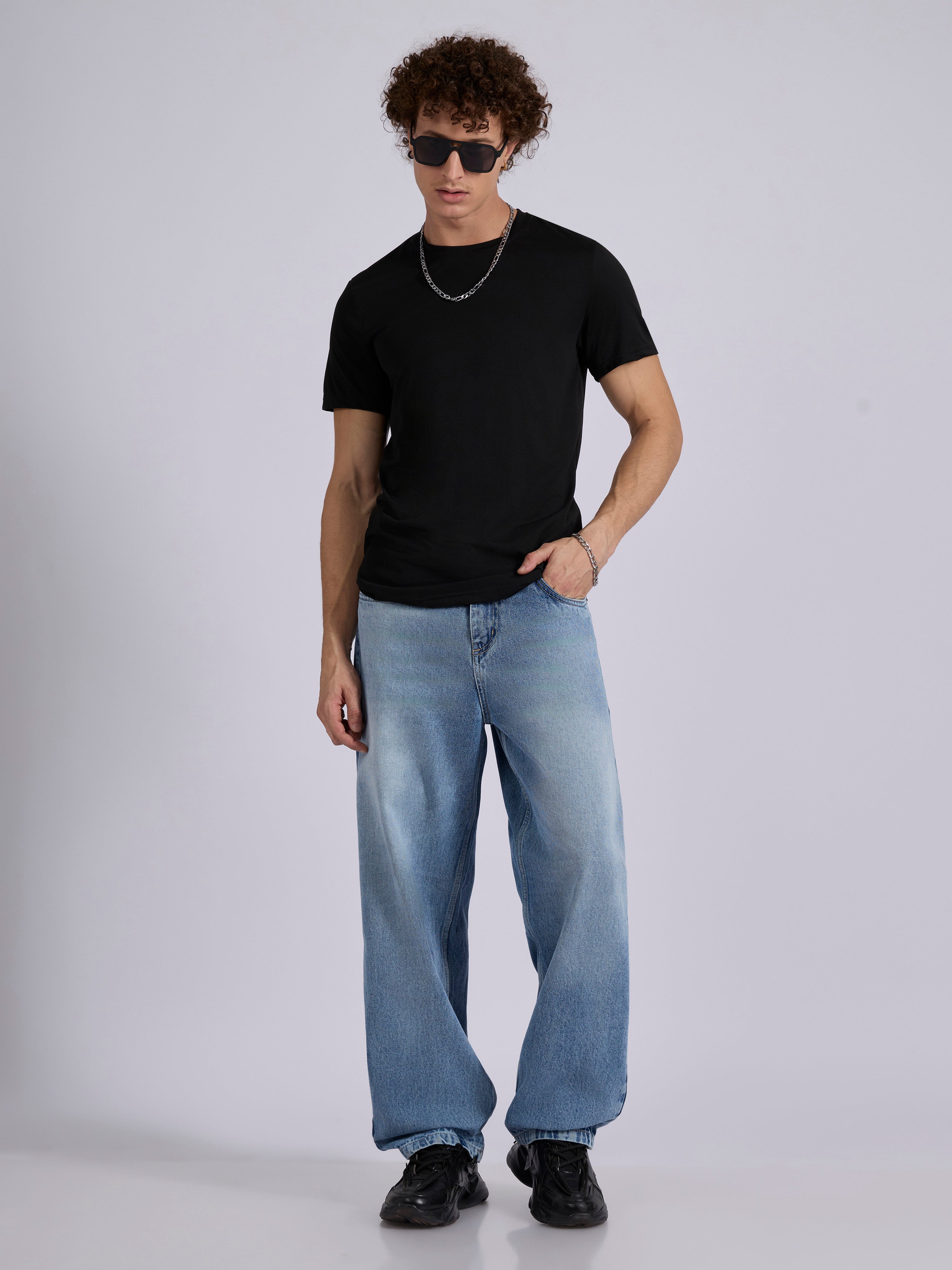 Ivan - Super Baggy Jeans - Blue