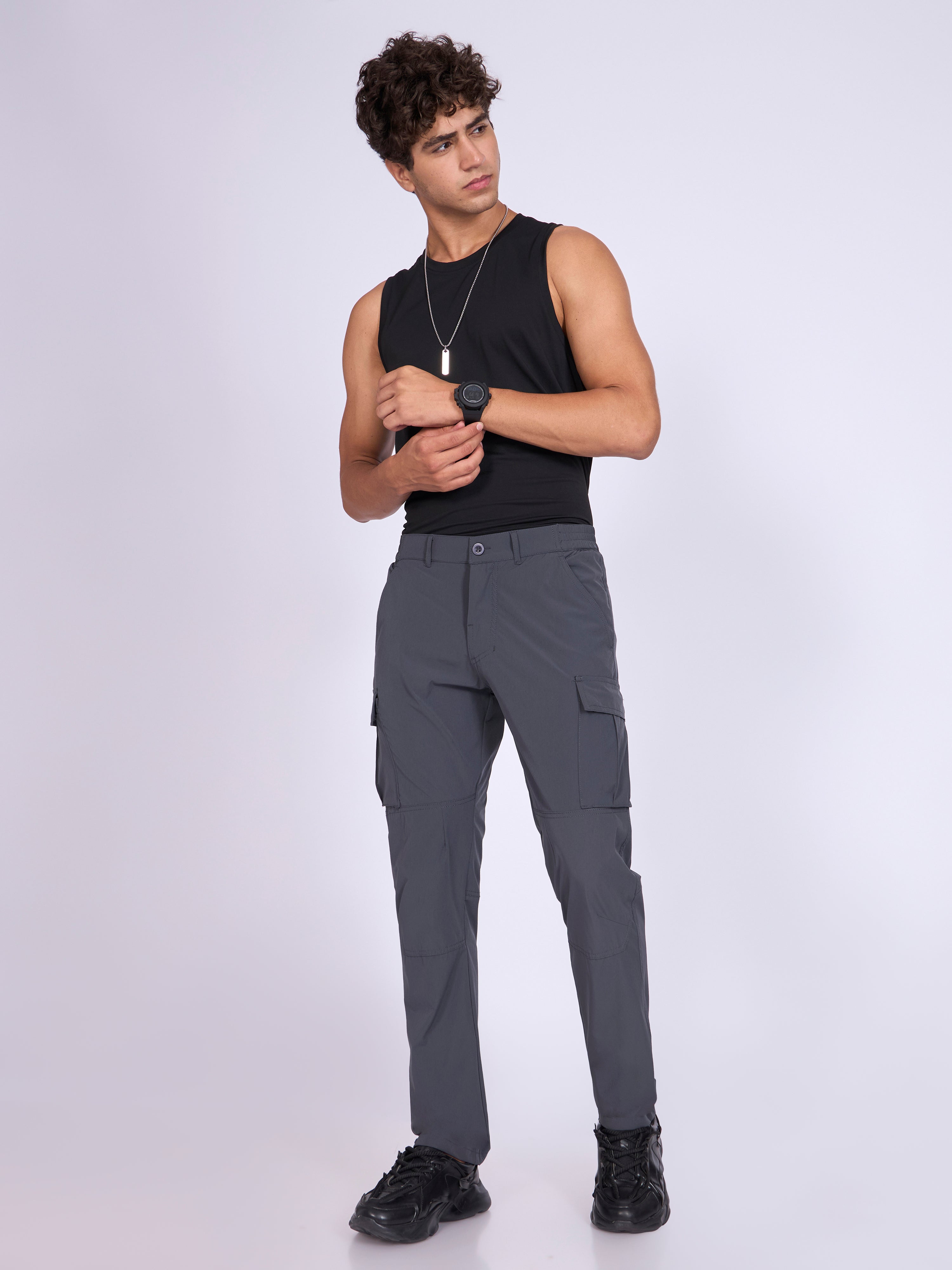 Jara - Cargo Pant - Dark Grey