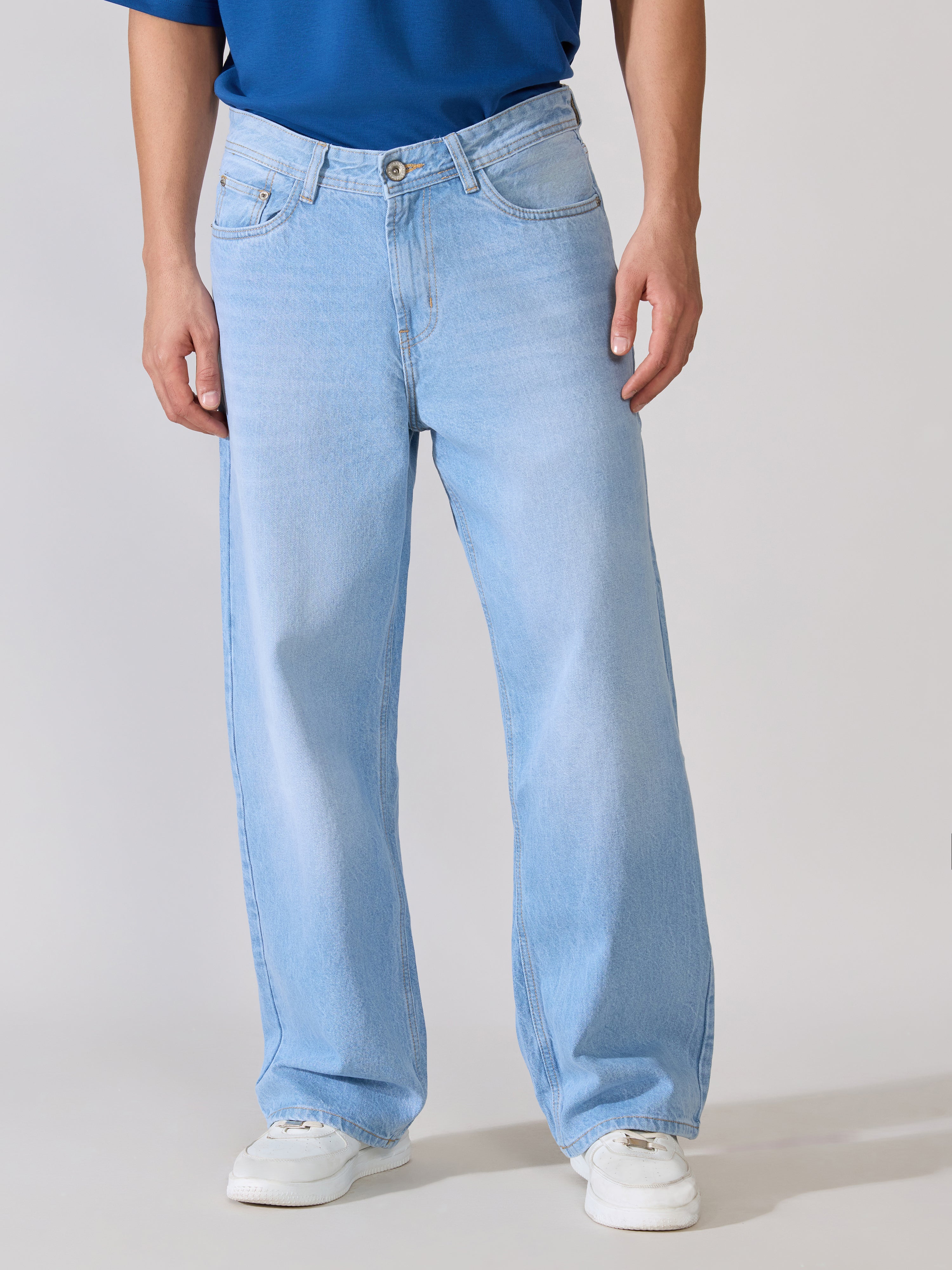 Modoin - Wide Fit Jeans - Blue