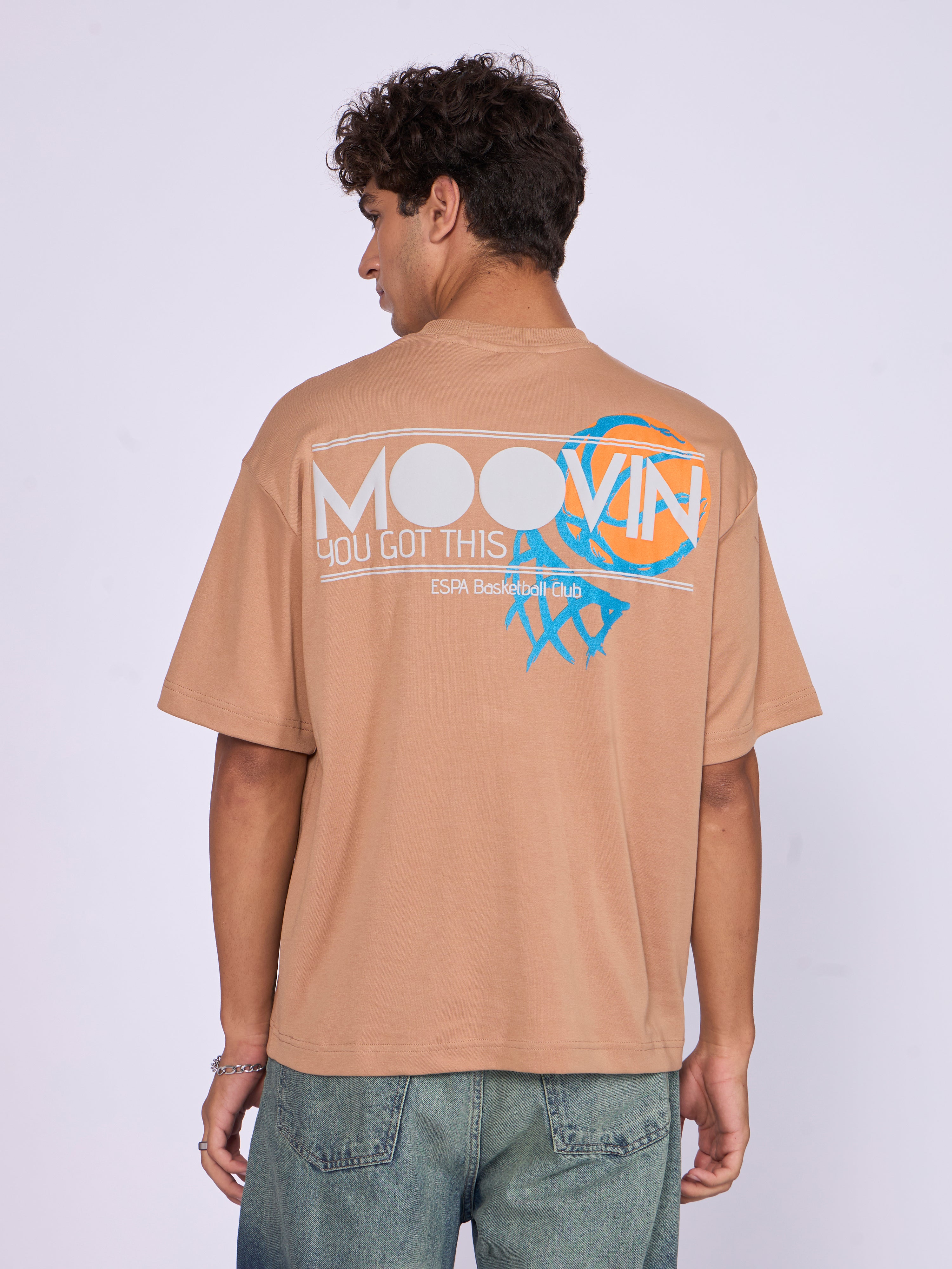 Moovin - ESPA Basketball Club Graphic T-Shirt - Brown
