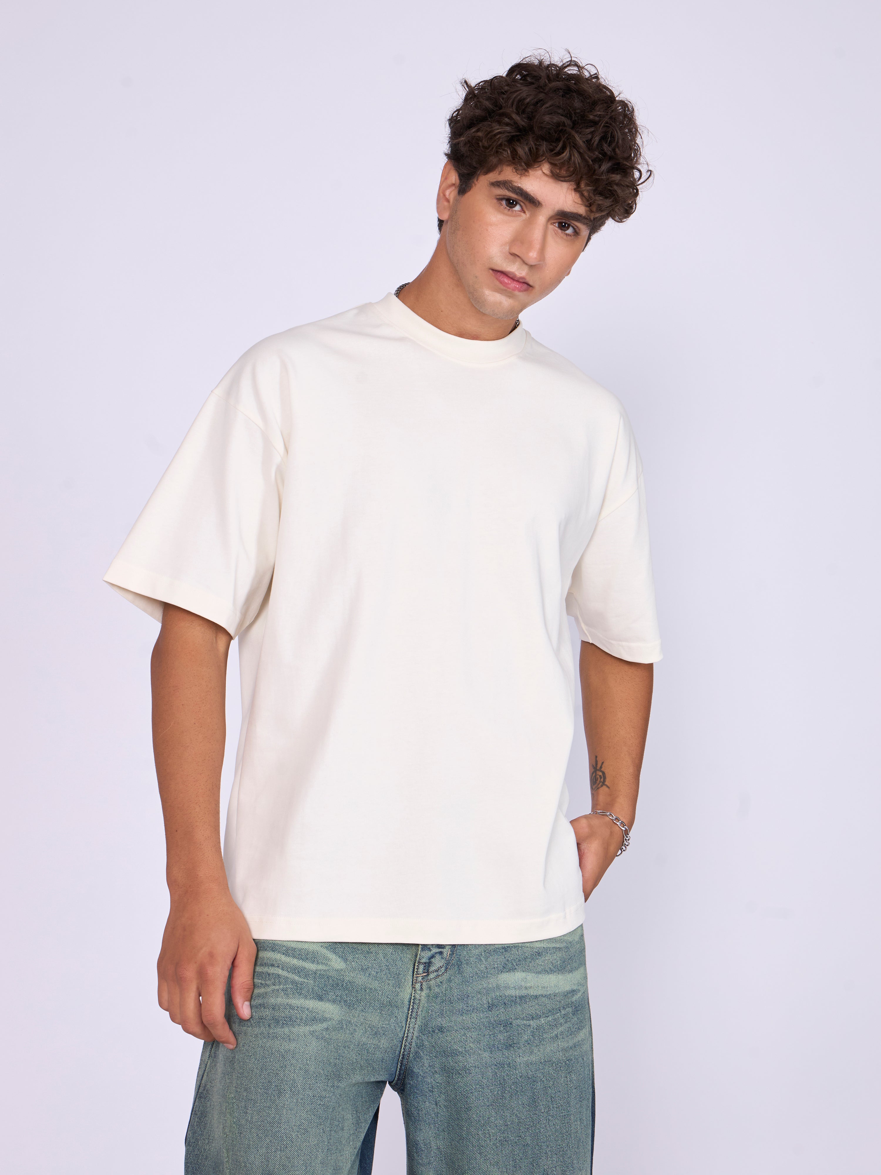 Stirling - Loose Fit T-Shirt - White