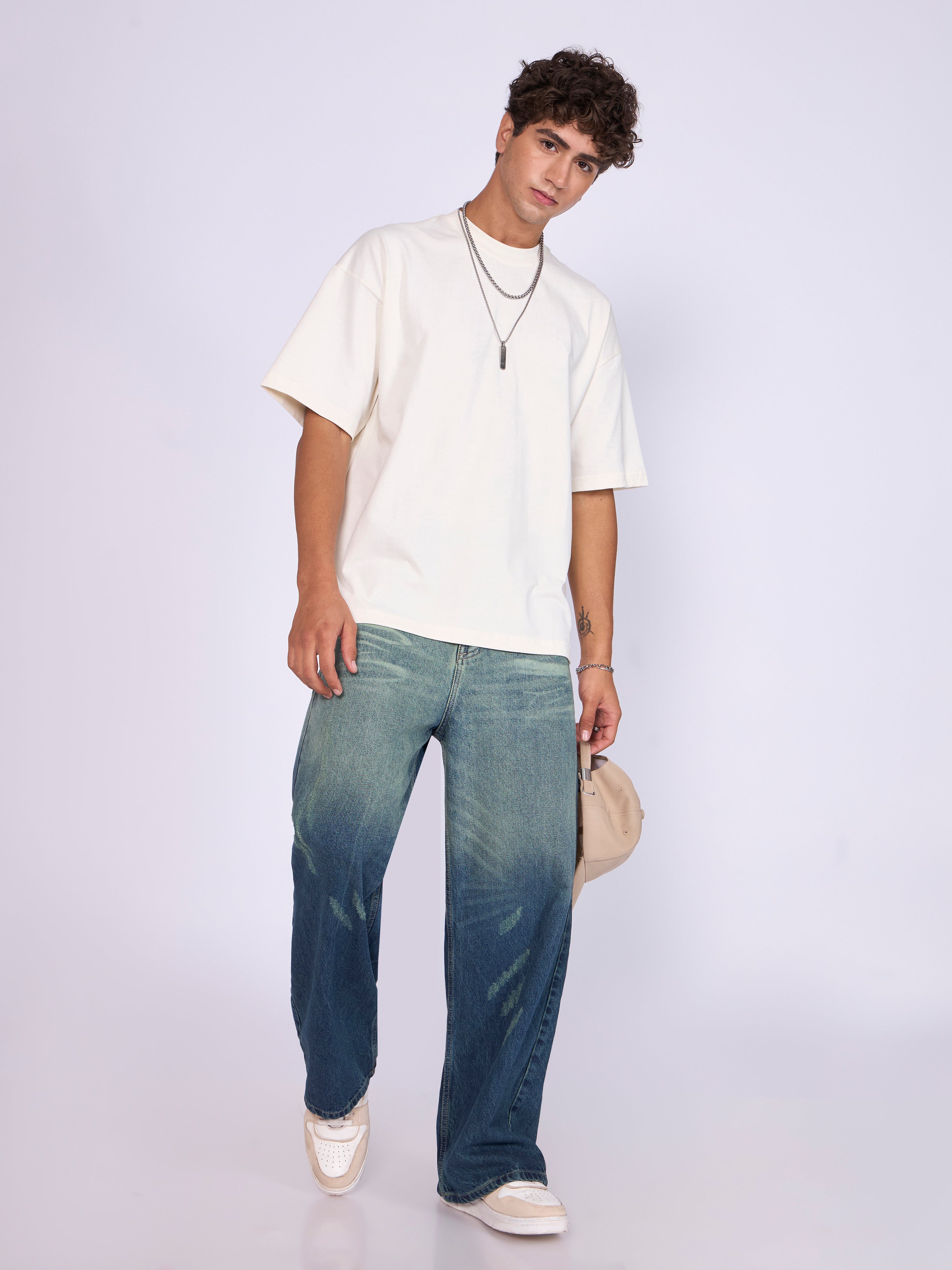 Stirling - Loose Fit T-Shirt - White