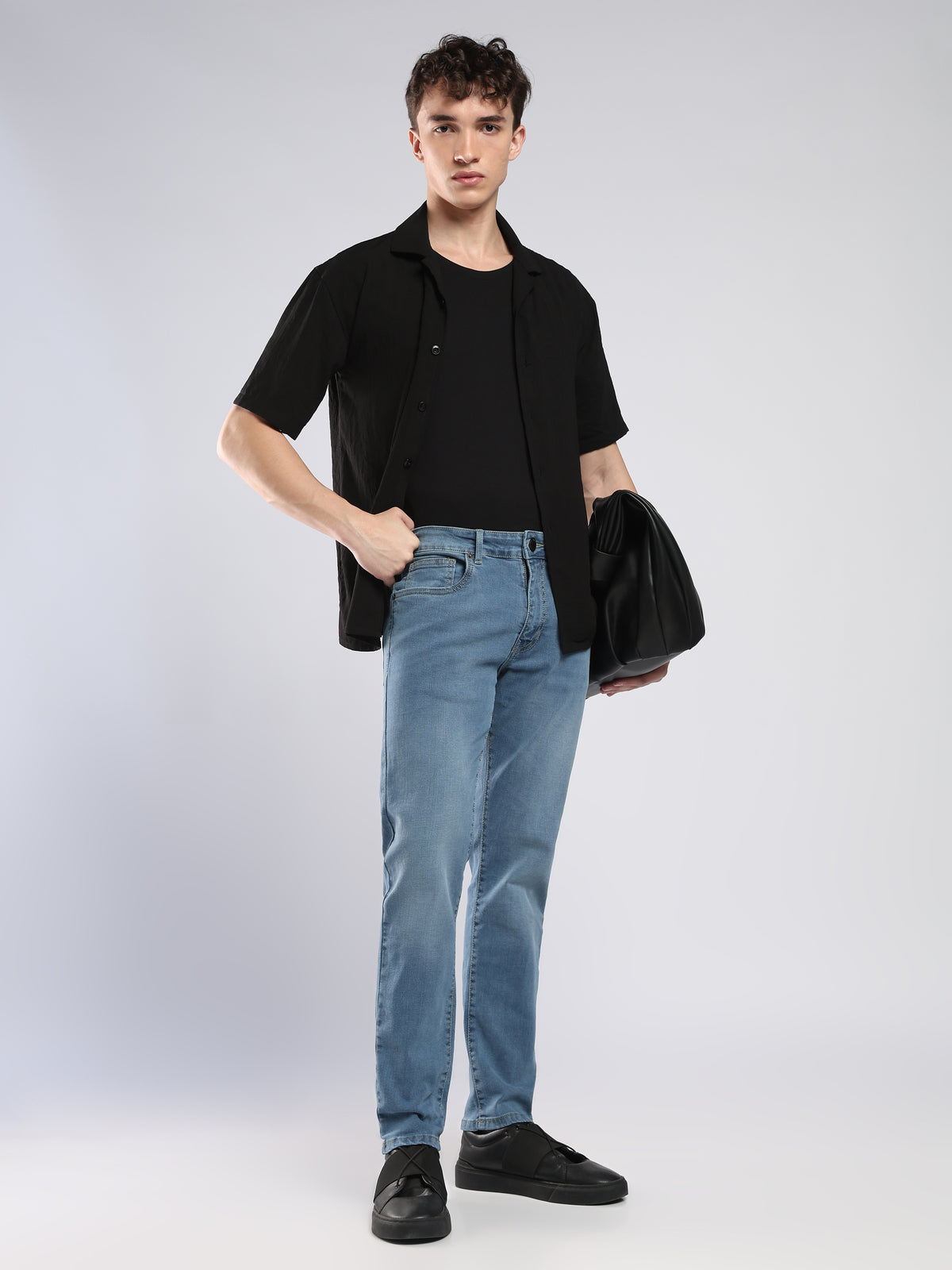 Velocity - Skinny Fit Jeans - Light Blue