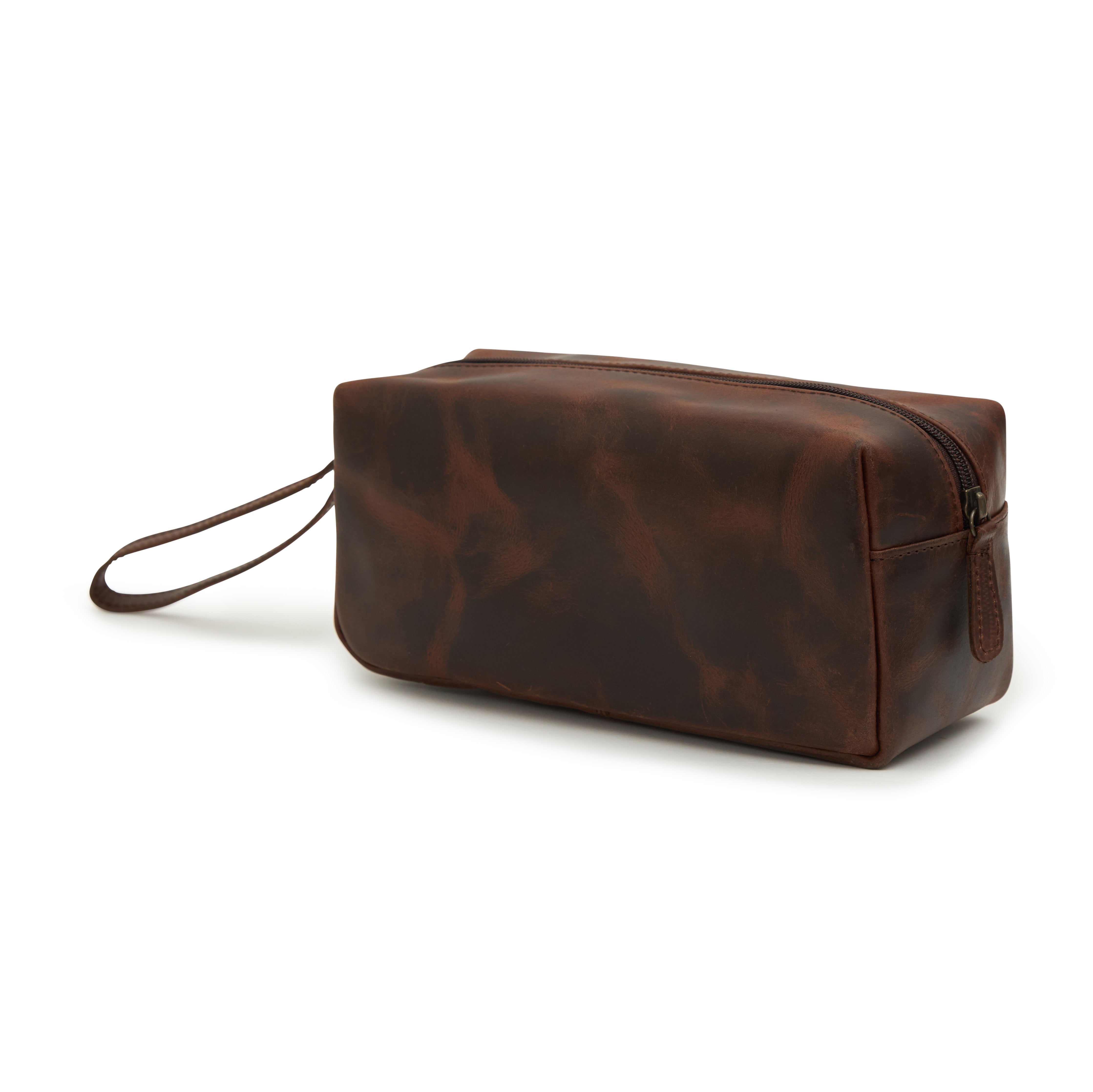 Godfrey - Basic Cosmetic Leather Bag - Brown