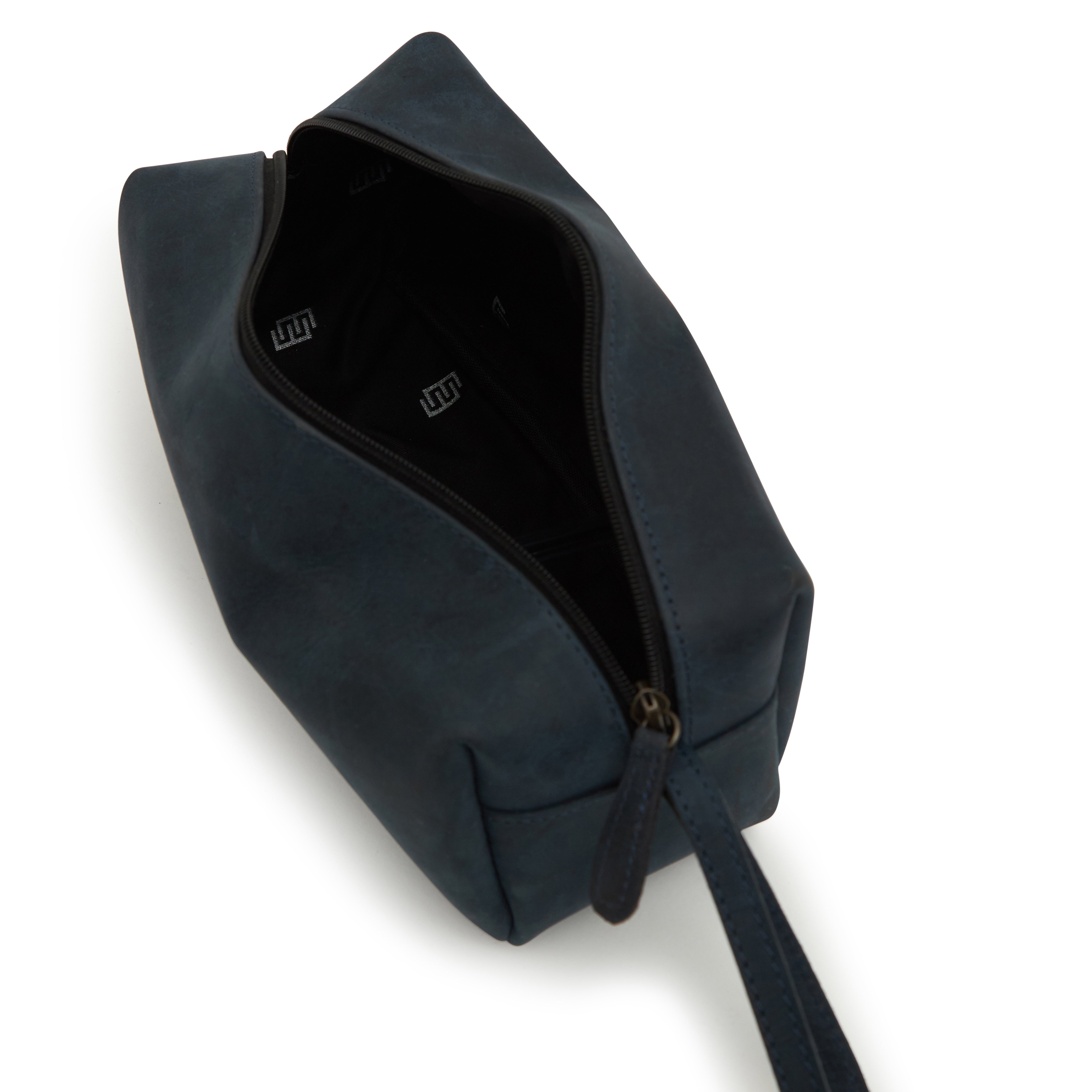 Godfrey - Basic Cosmetic Leather Bag - Blue