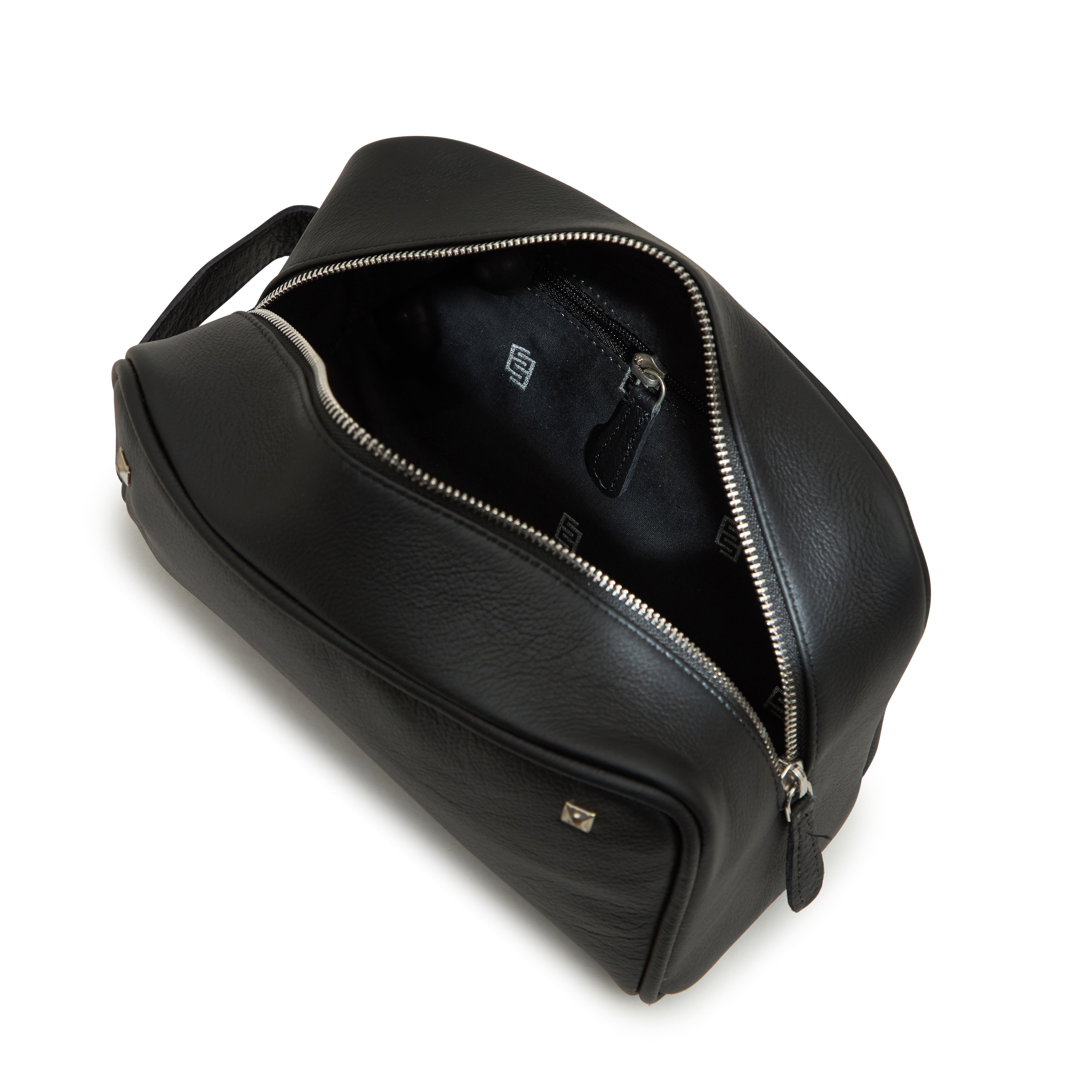 Godfrey - Minimalistic Leather Bag - Black