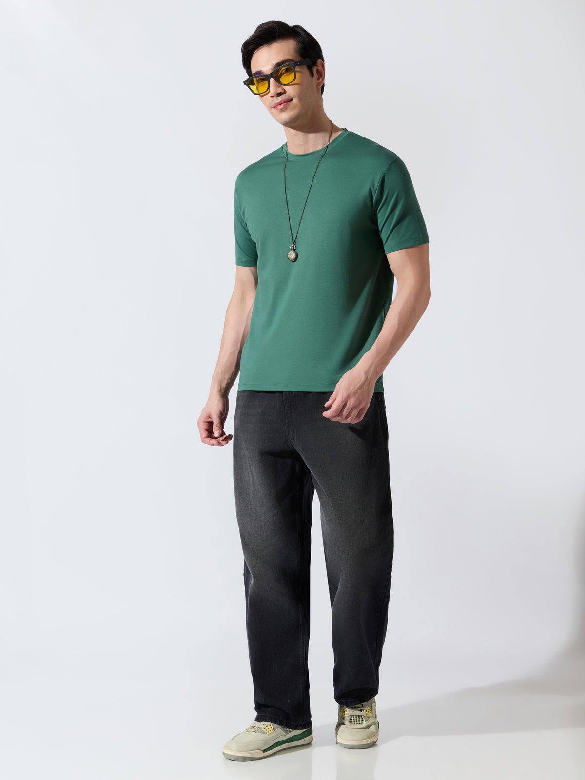 Lefira - Slim Fit T-Shirt - Dark Green