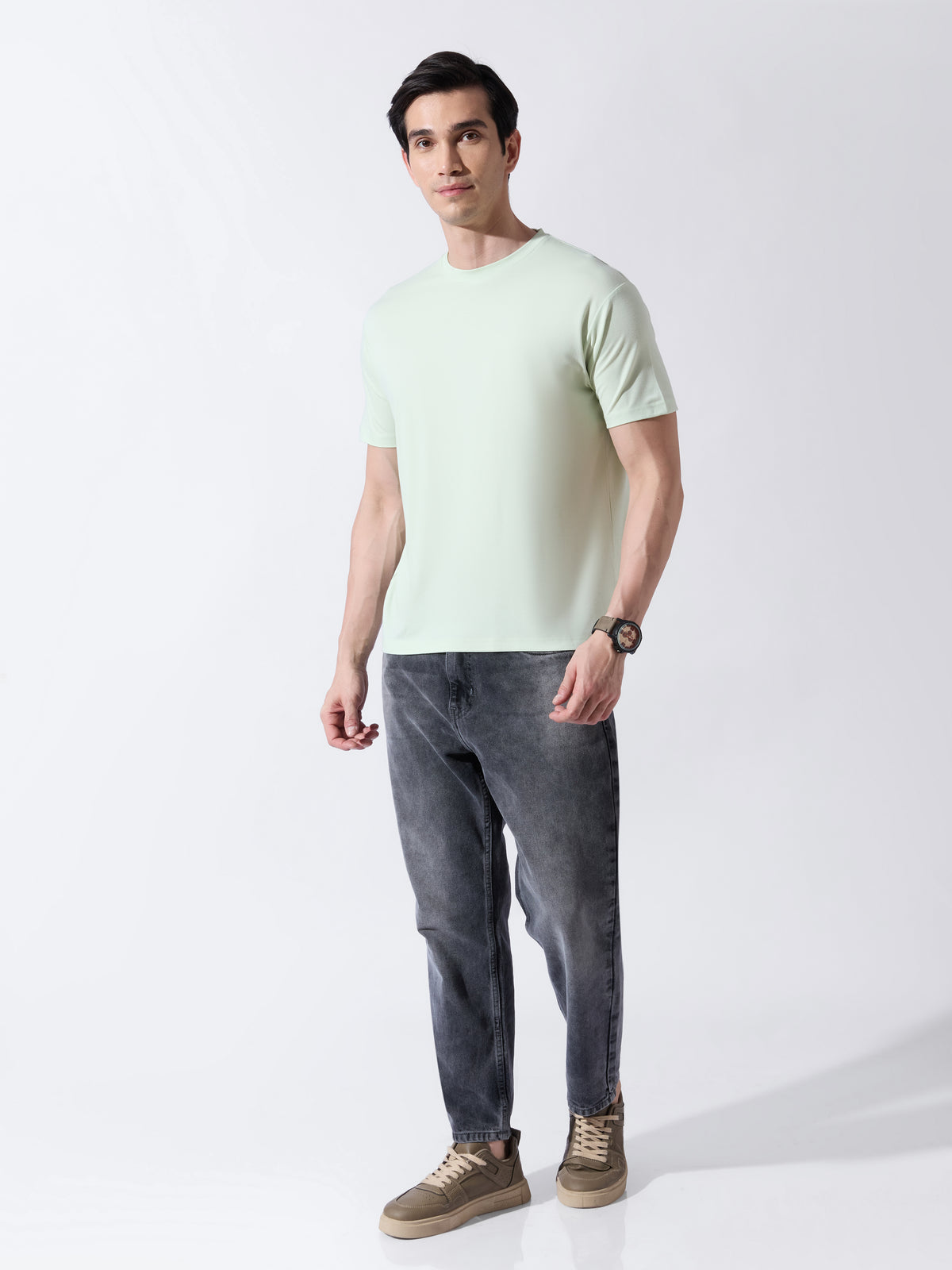 Lefira - Slim Fit T-Shirt - Light Green