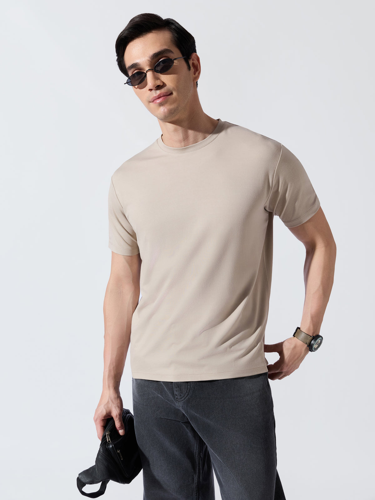 Zenoo - Slim Fit T-Shirt - Beige