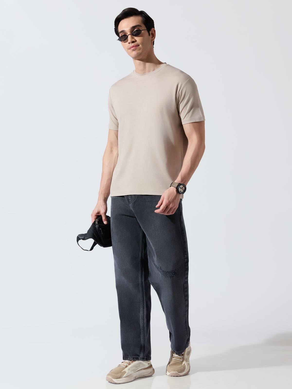Zenoo - Slim Fit T-Shirt - Beige