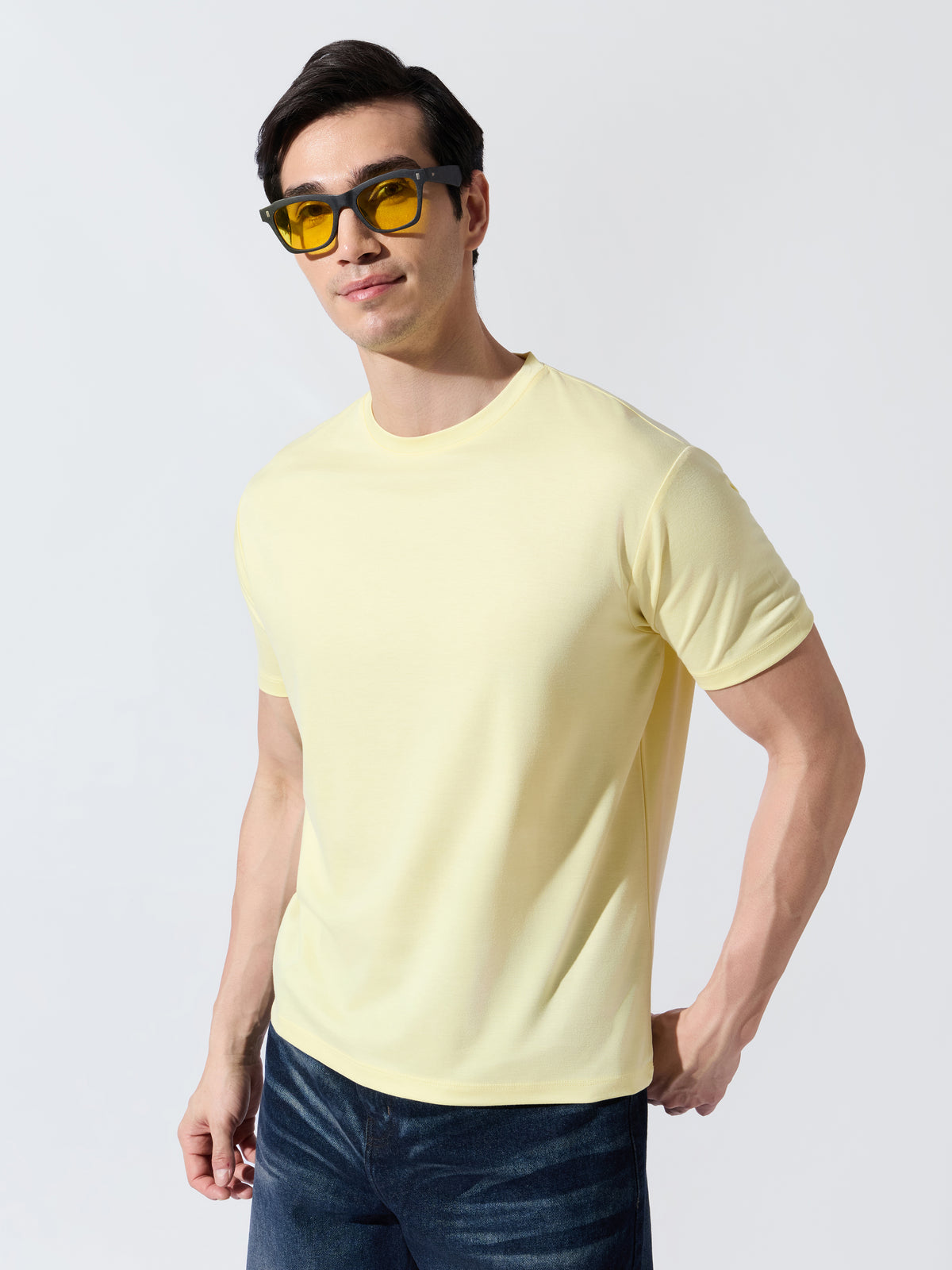 Zenoo - Slim Fit T-Shirt - Yellow