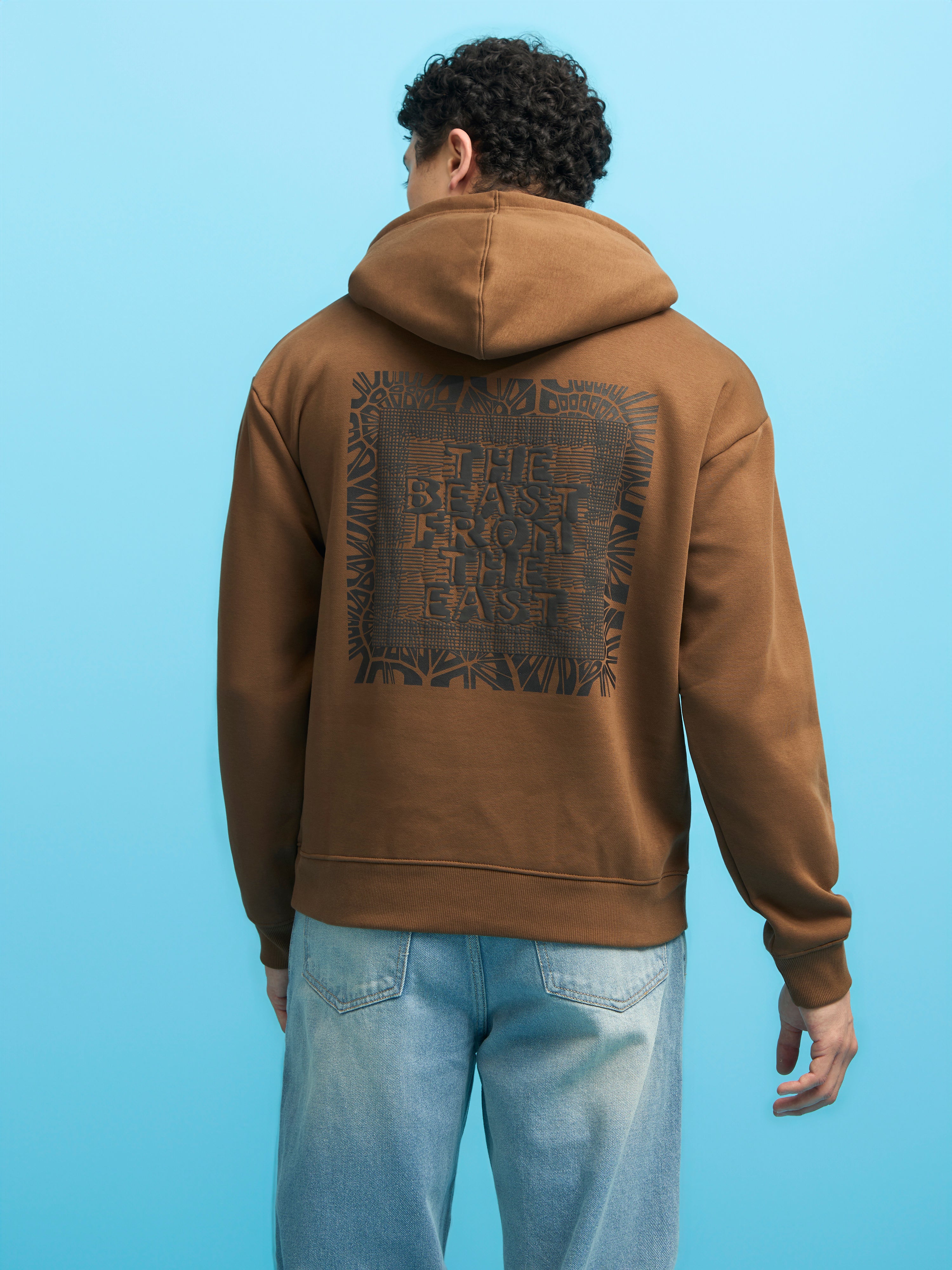 Lantheus - Printed Hoodie - Coffee
