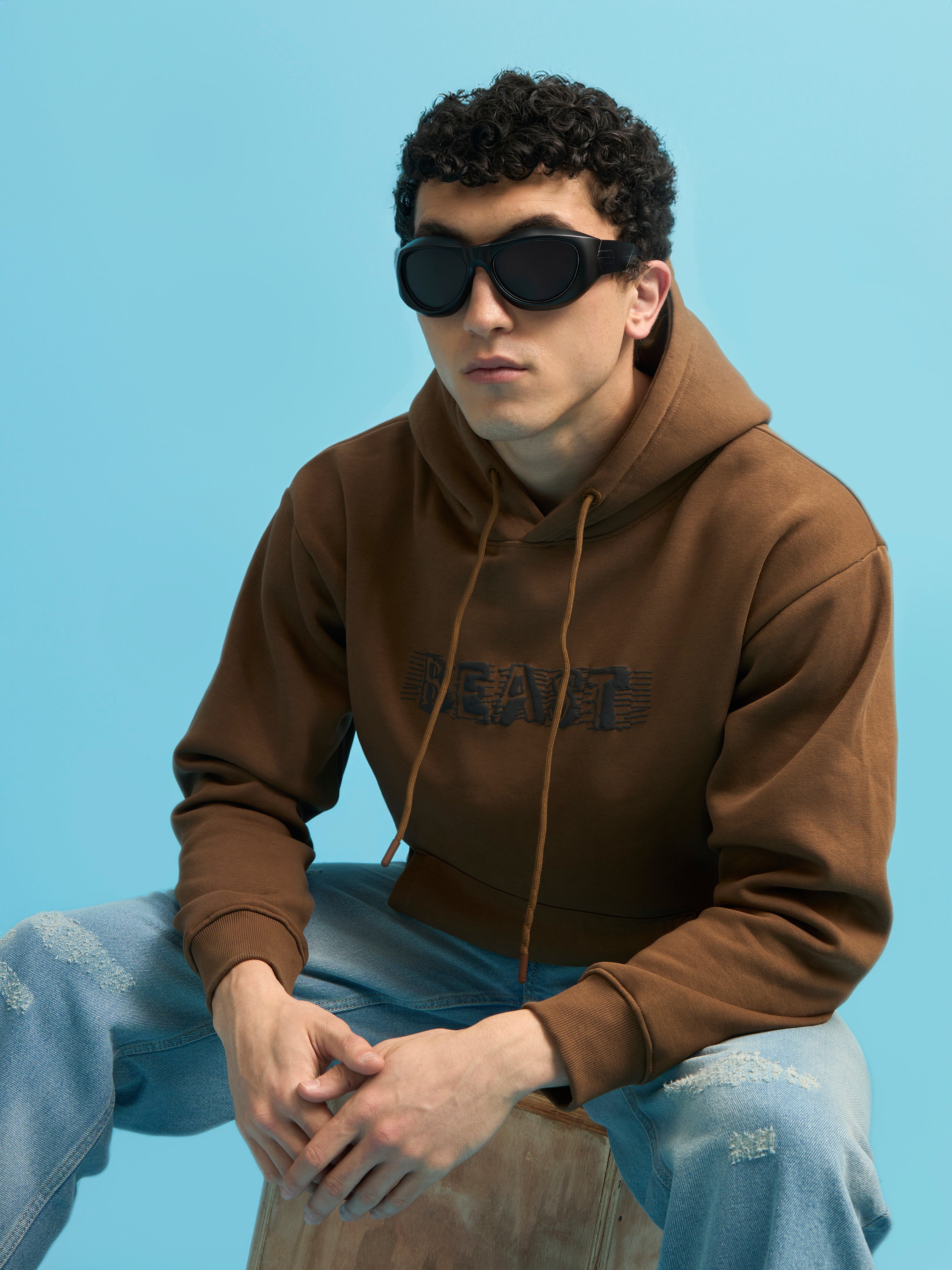 Lantheus - Printed Hoodie - Coffee